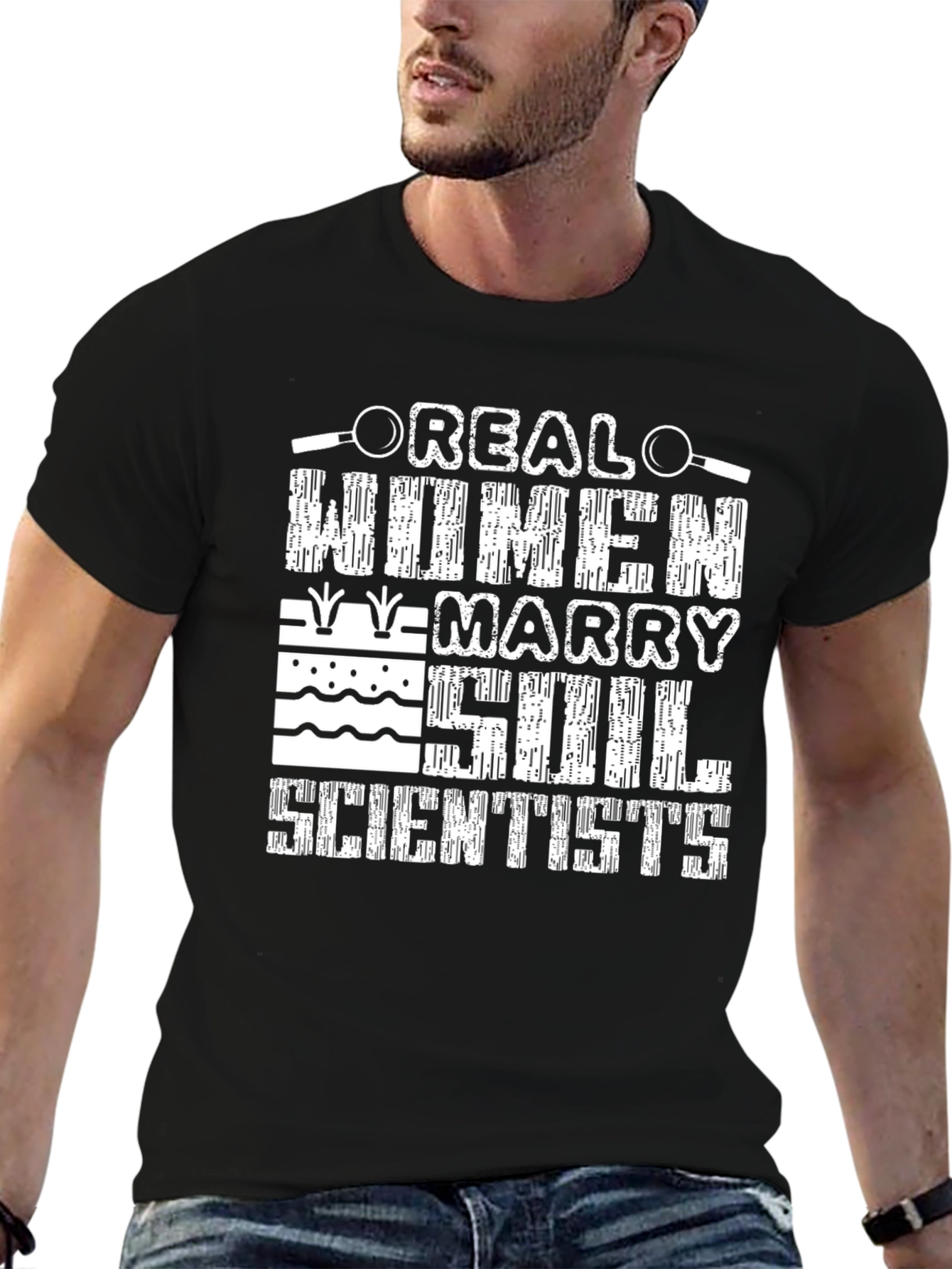 Black Real Women Marry Soil Scientists T-Shirt view 6