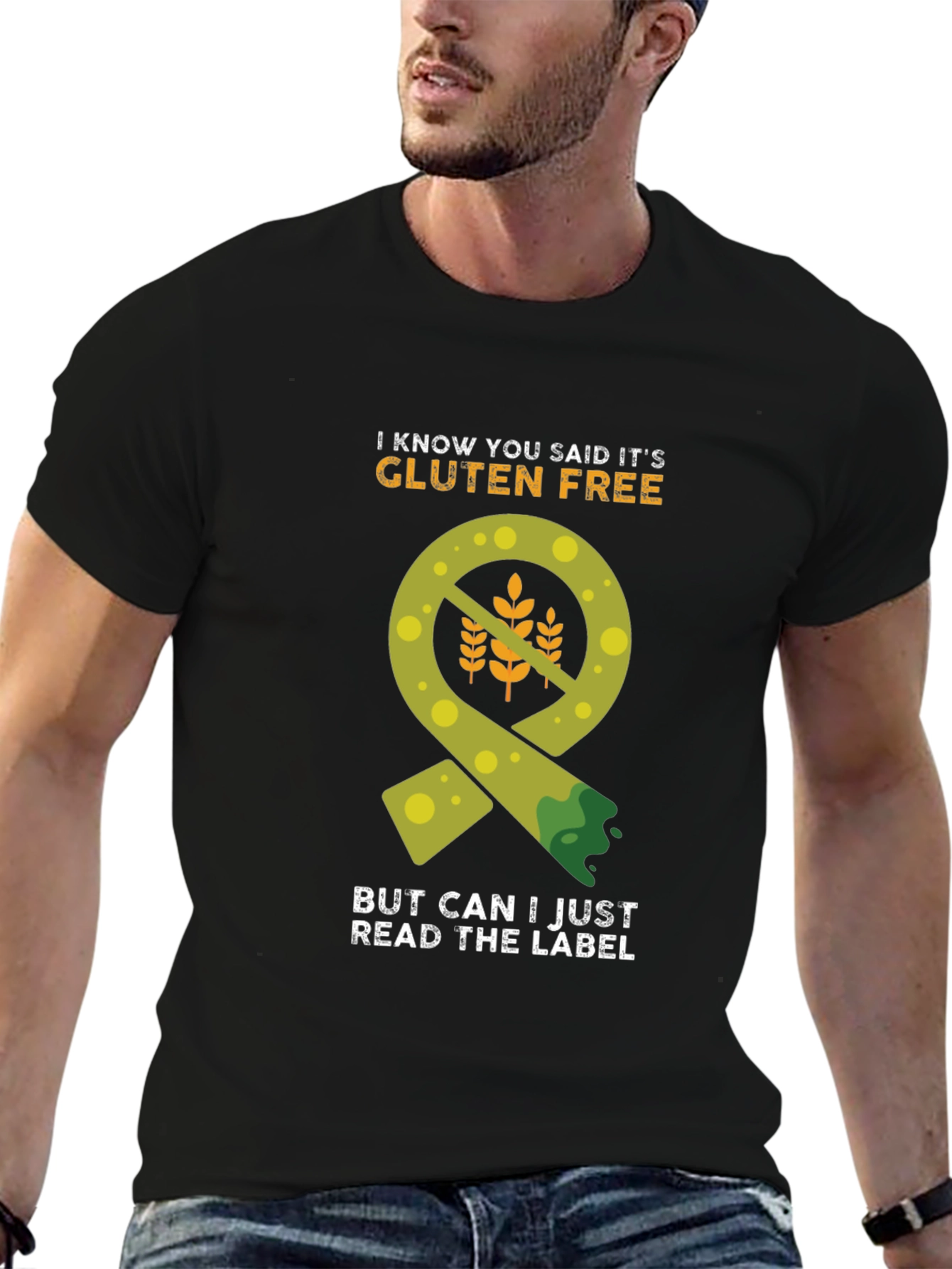 Gluten-Free Label Humor T-Shirt - 6