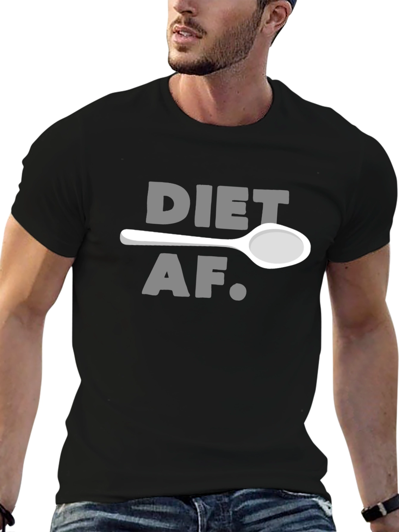 Black Diet AF Graphic T-Shirt view 6
