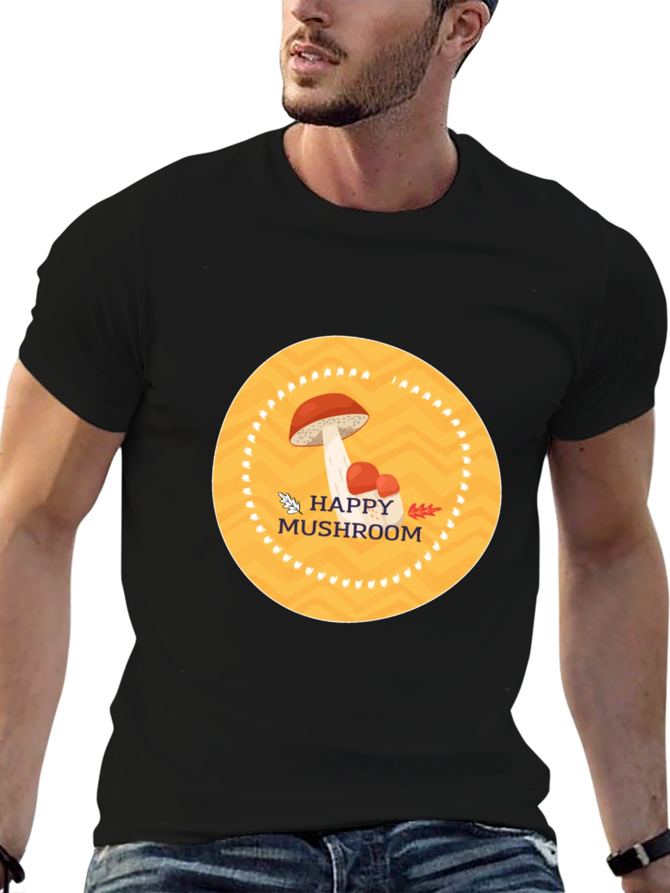 Happy Mushroom Graphic Tee - Stylish Comfort - 6