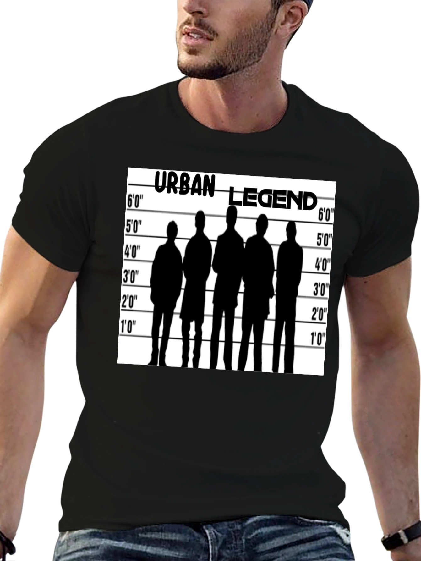 Black Urban Legend Lineup T-Shirt - Black view 6
