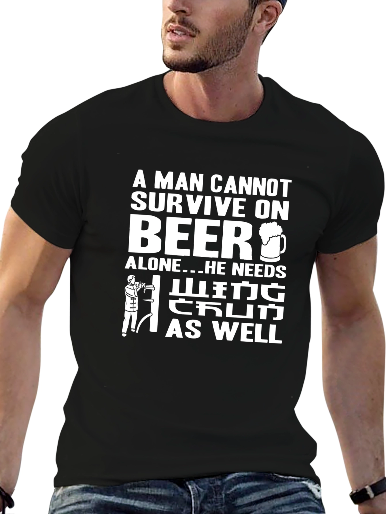 Black Beer & Golf T-Shirt: A Man's Survival Guide view 6