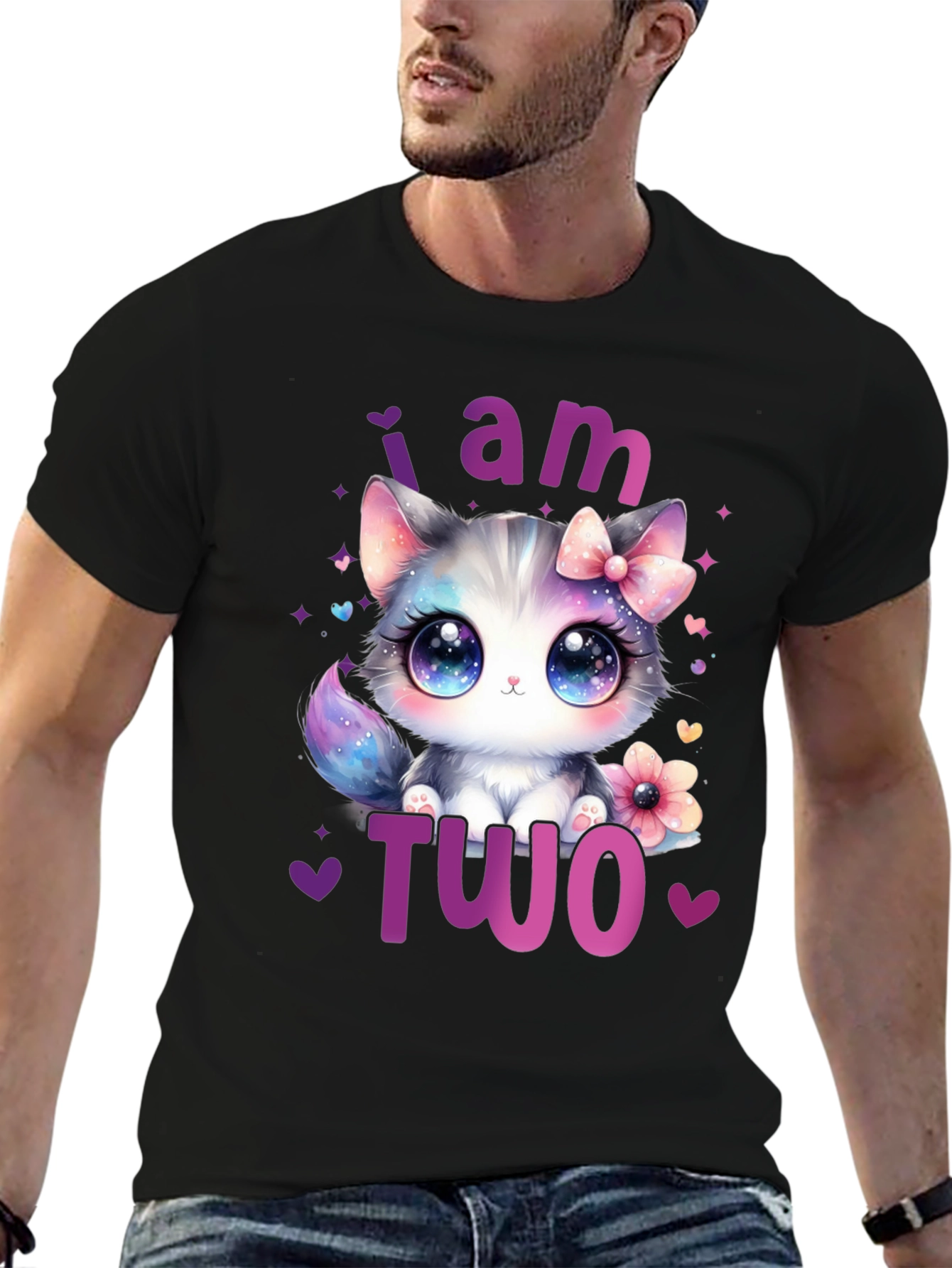 I am Two Cute Kitten Birthday T-Shirt - 6