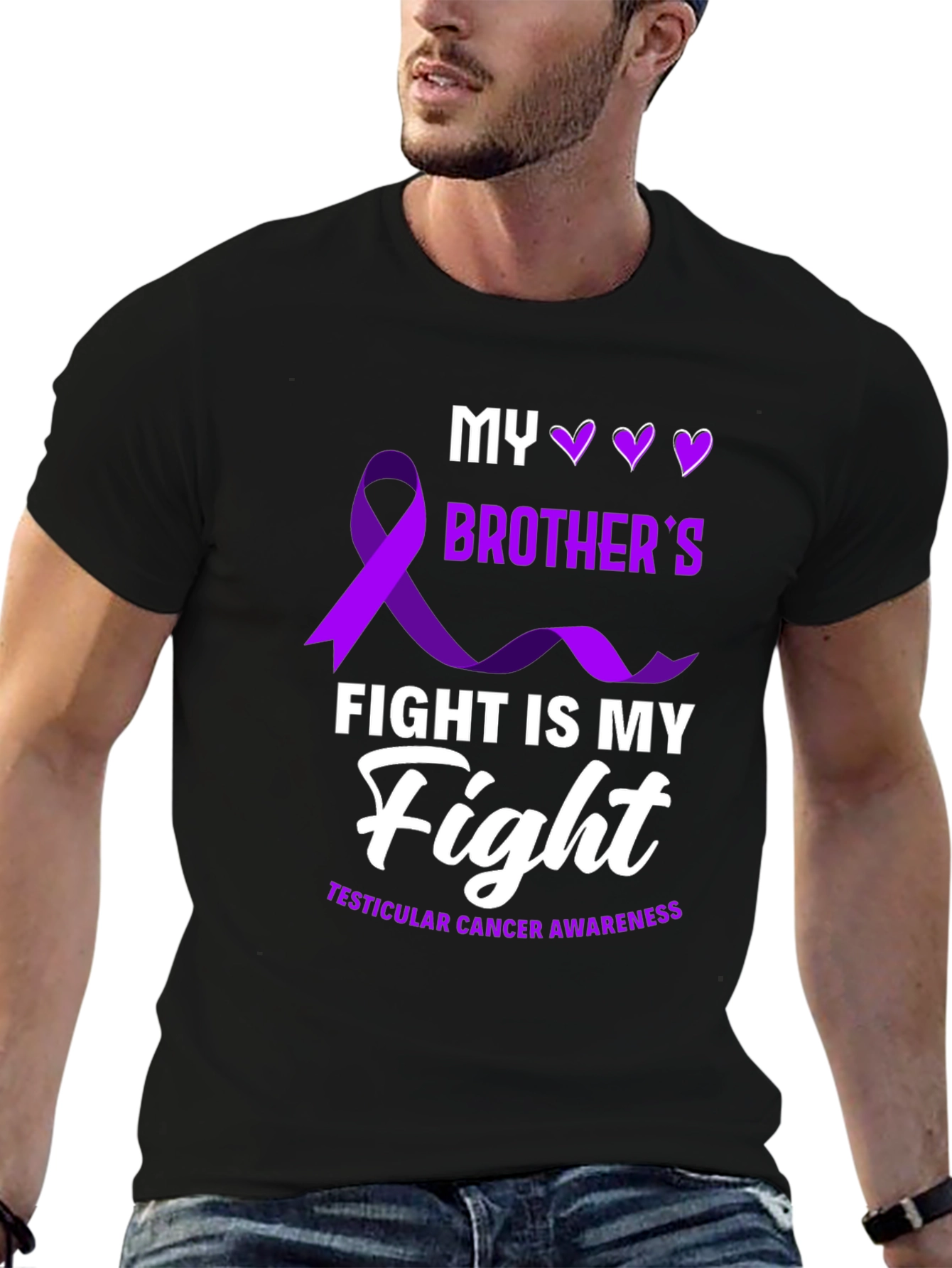 Testicular Cancer Awareness T-Shirt - My Brother's Fight - 6