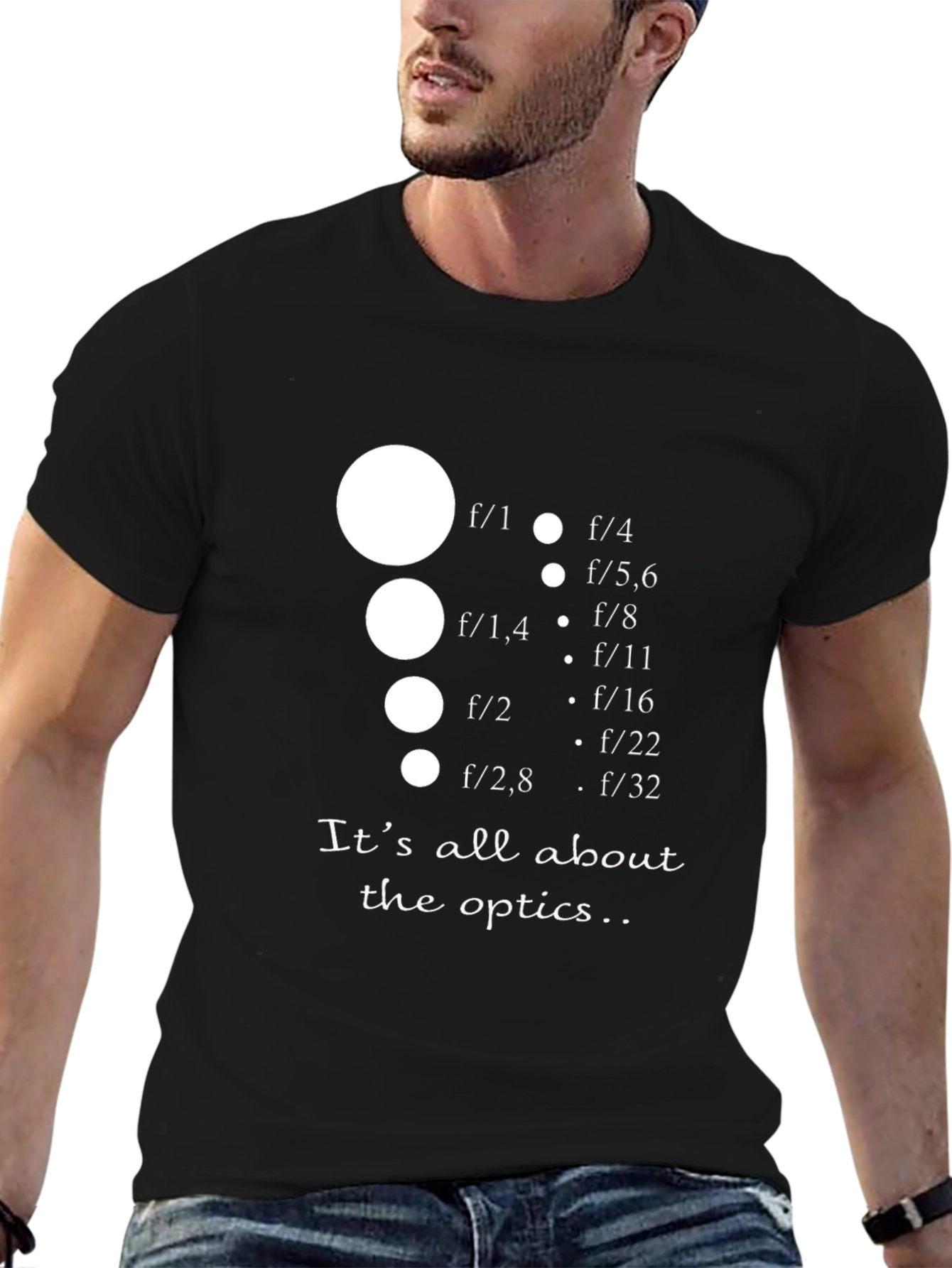 Optics T-Shirt - Photography Aperture Design - 6