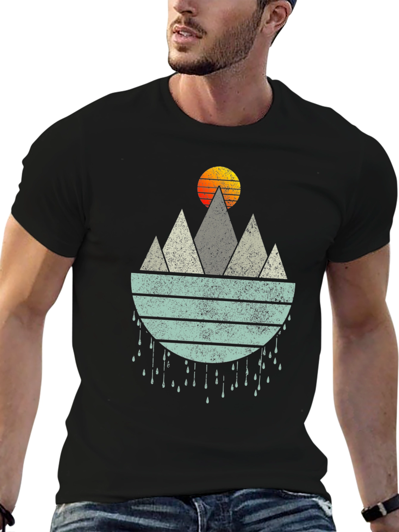 Black Mountain Sunset Graphic Tee view 6