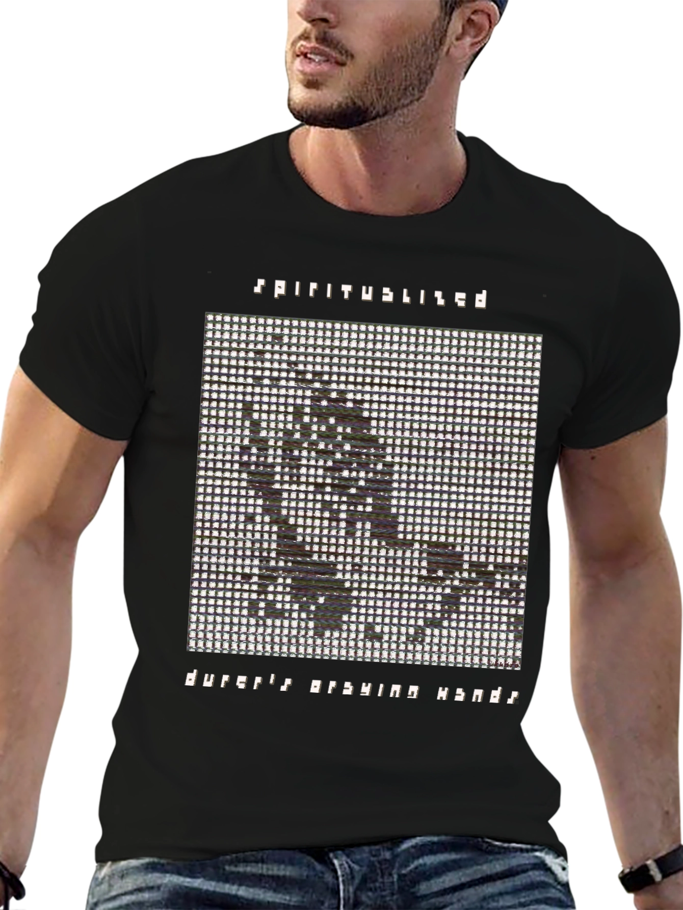 Spiritualized Durer's Praying Hands Black T-Shirt - 6