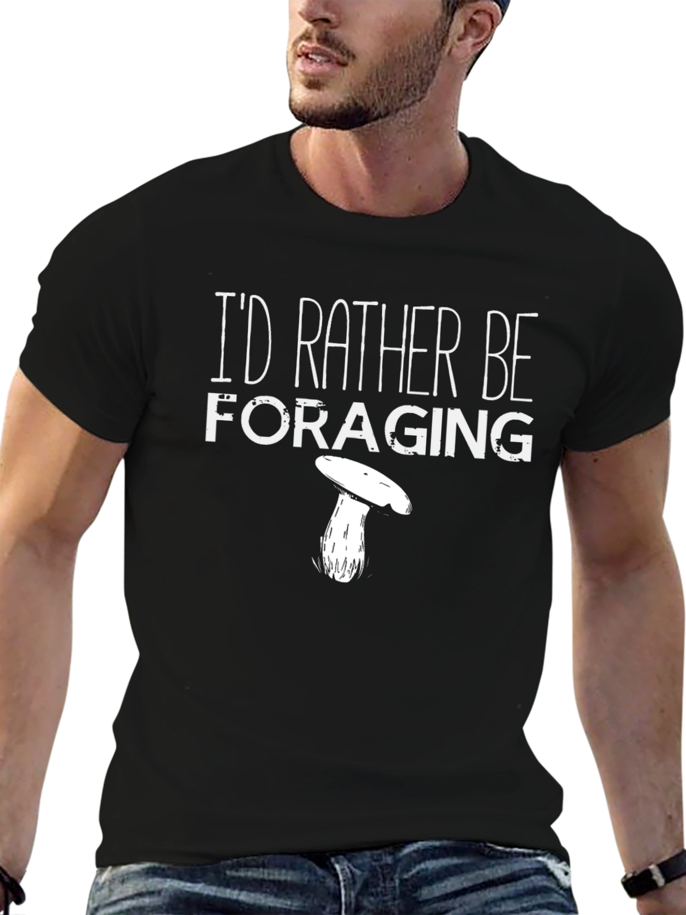 Black Foraging T-Shirt - Nature Lover Gift view 6