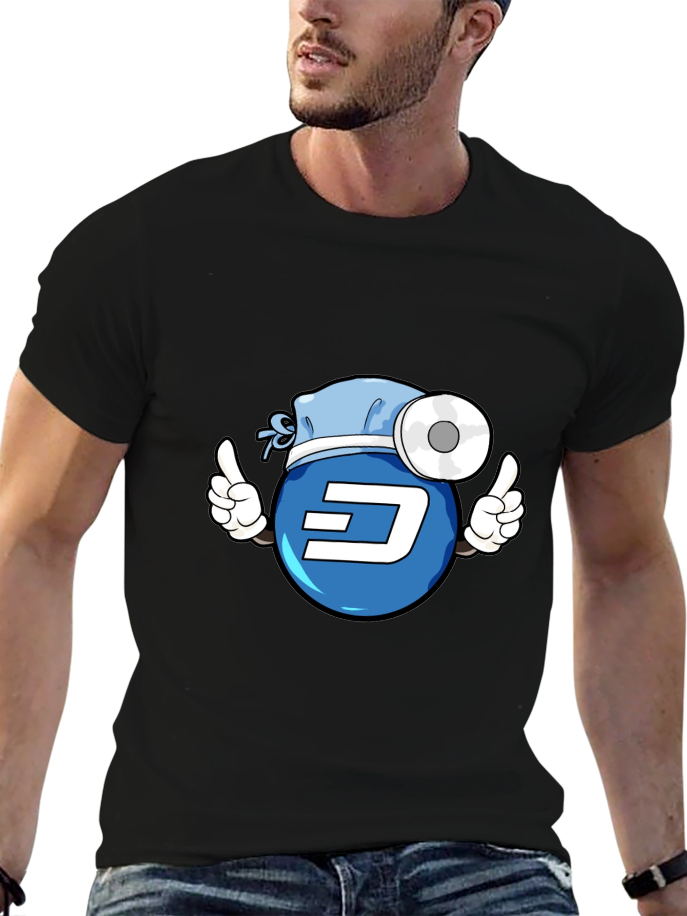 Black Novelty Crypto Dash Doctor T-Shirt view 6
