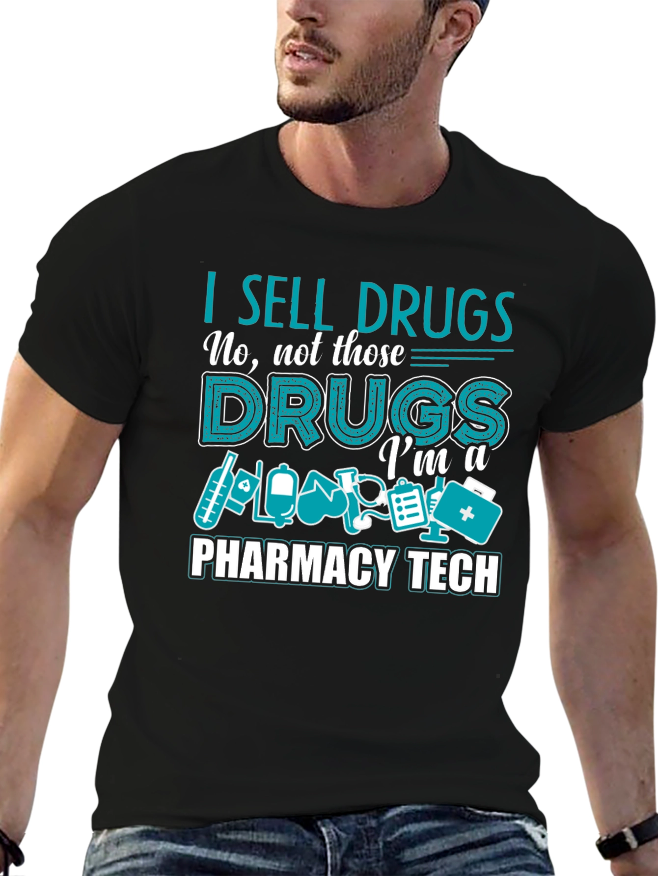 I Sell Drugs Pharmacy Tech T-Shirt - 6