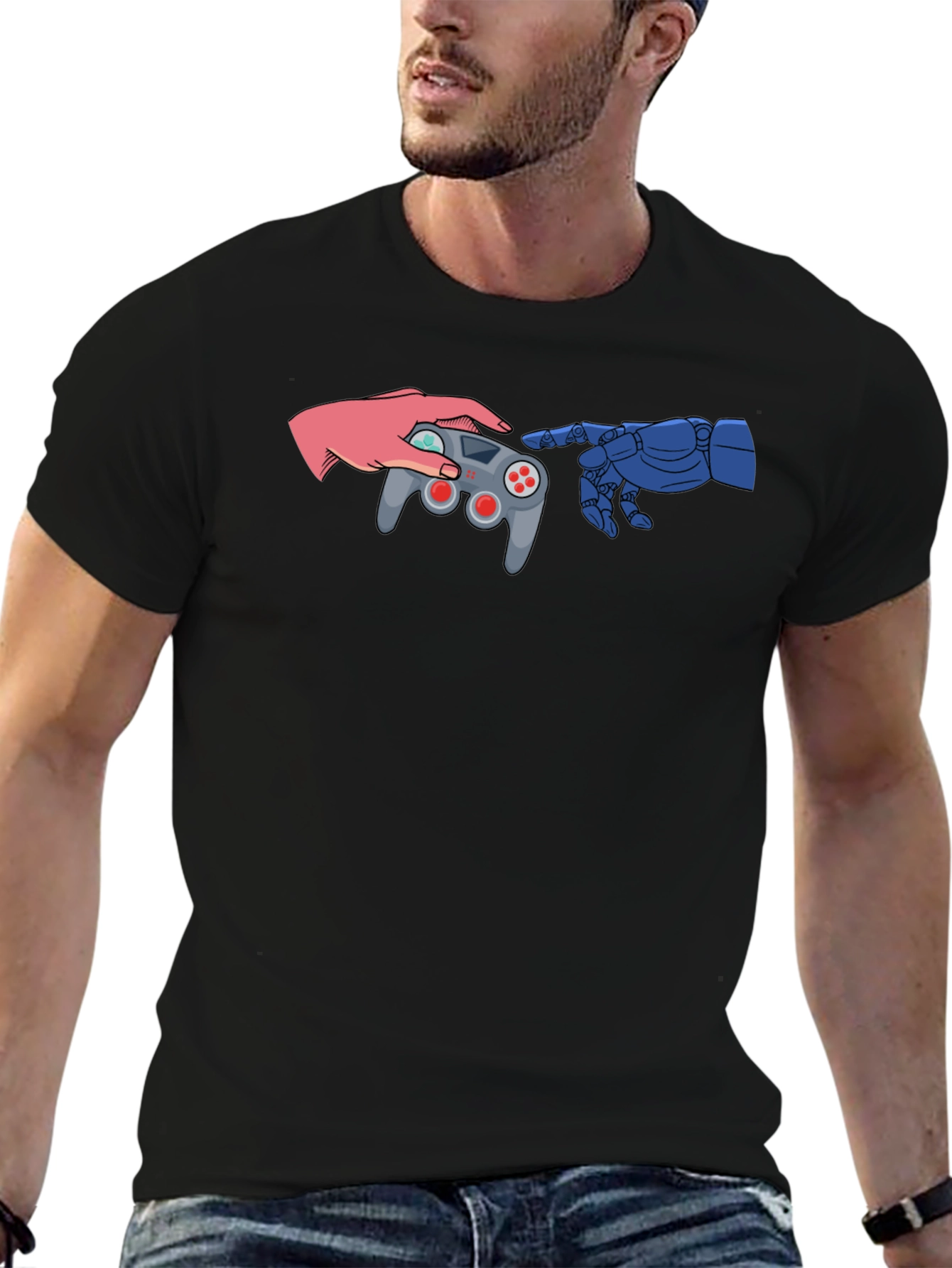 Black Gamer's Connection T-Shirt view 6