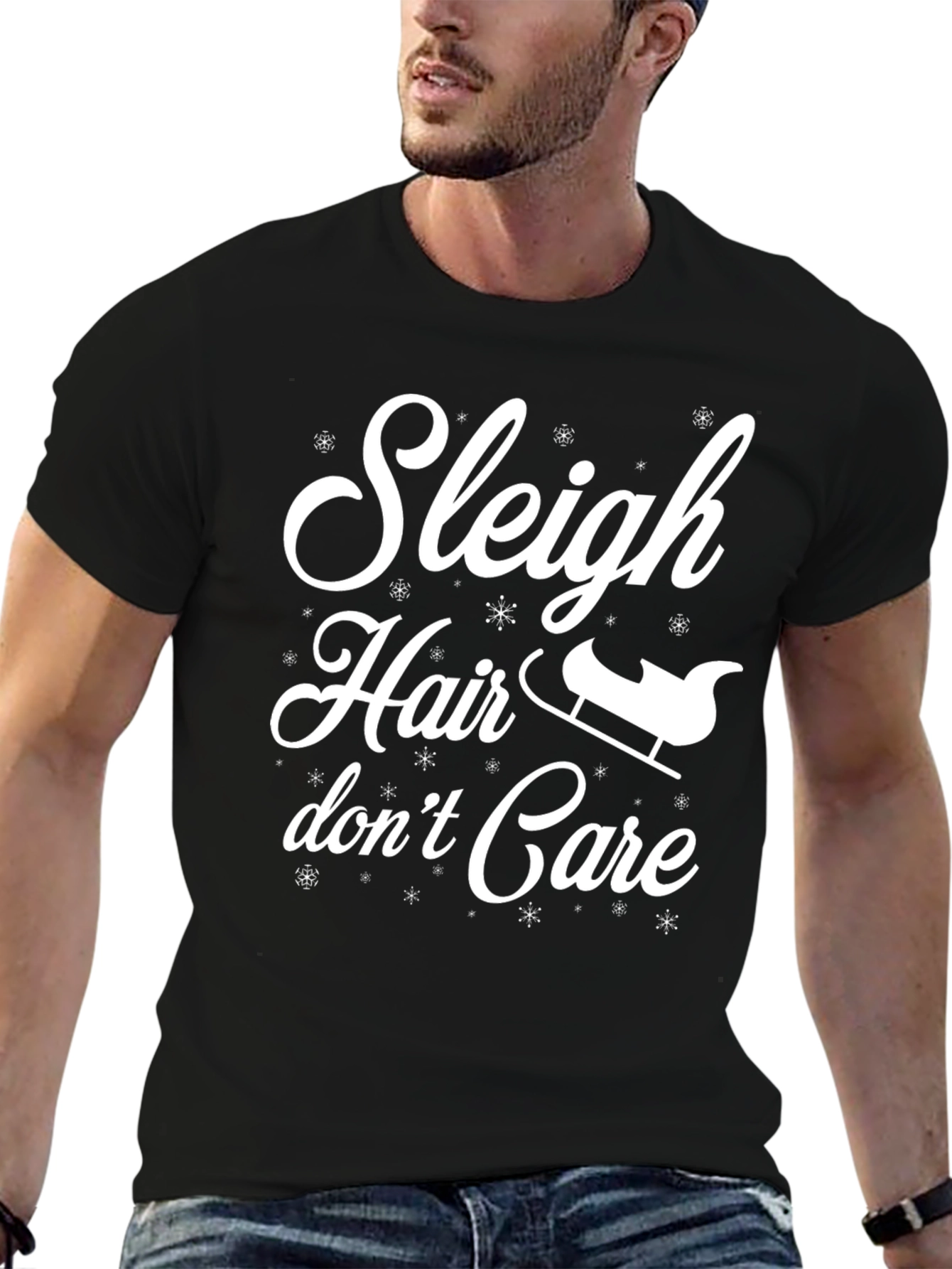Sleigh Hair Don't Care Graphic Tee - 6