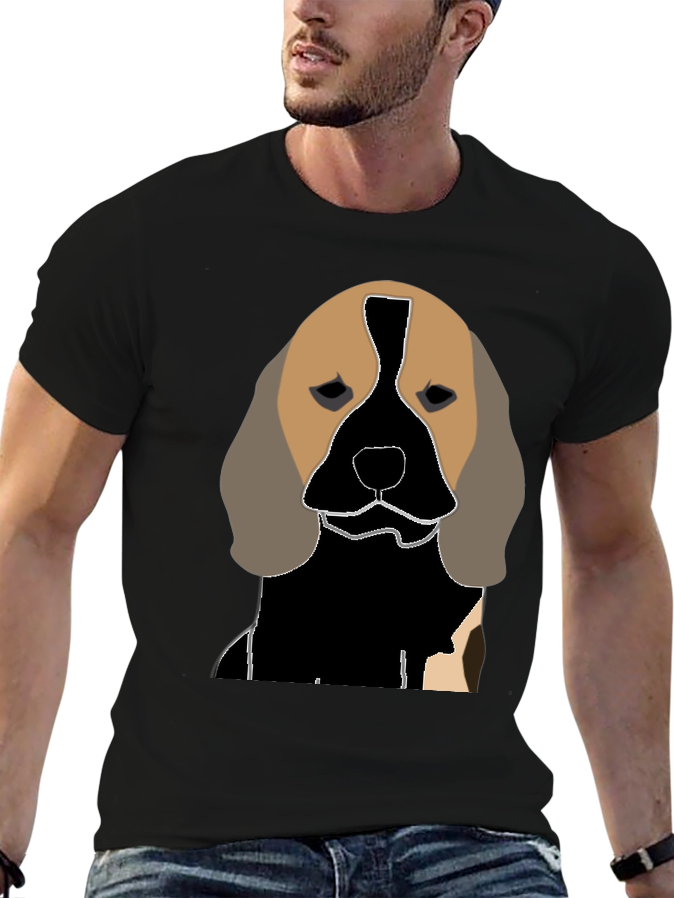 Black Dog Graphic Tee - Unique Canine Design view 6