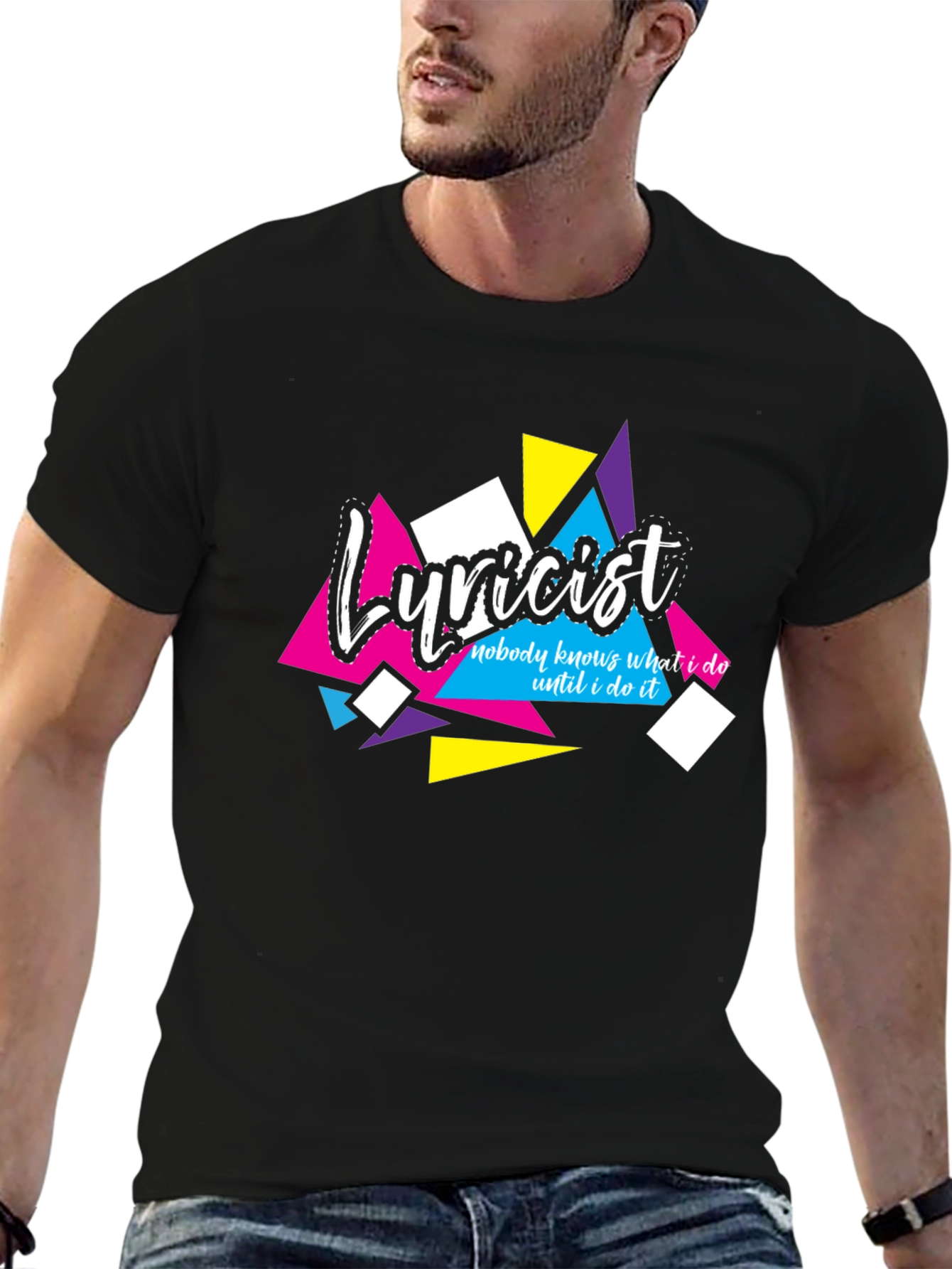 Lyricist Graphic Tee - Nobody Knows What I Do Black T-Shirt - 6