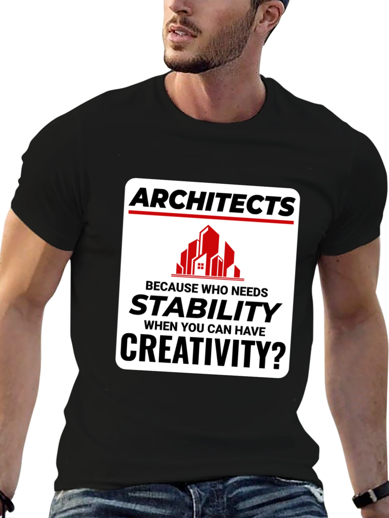 Black Architects Creativity T-Shirt - Stability vs. Creativity view 6