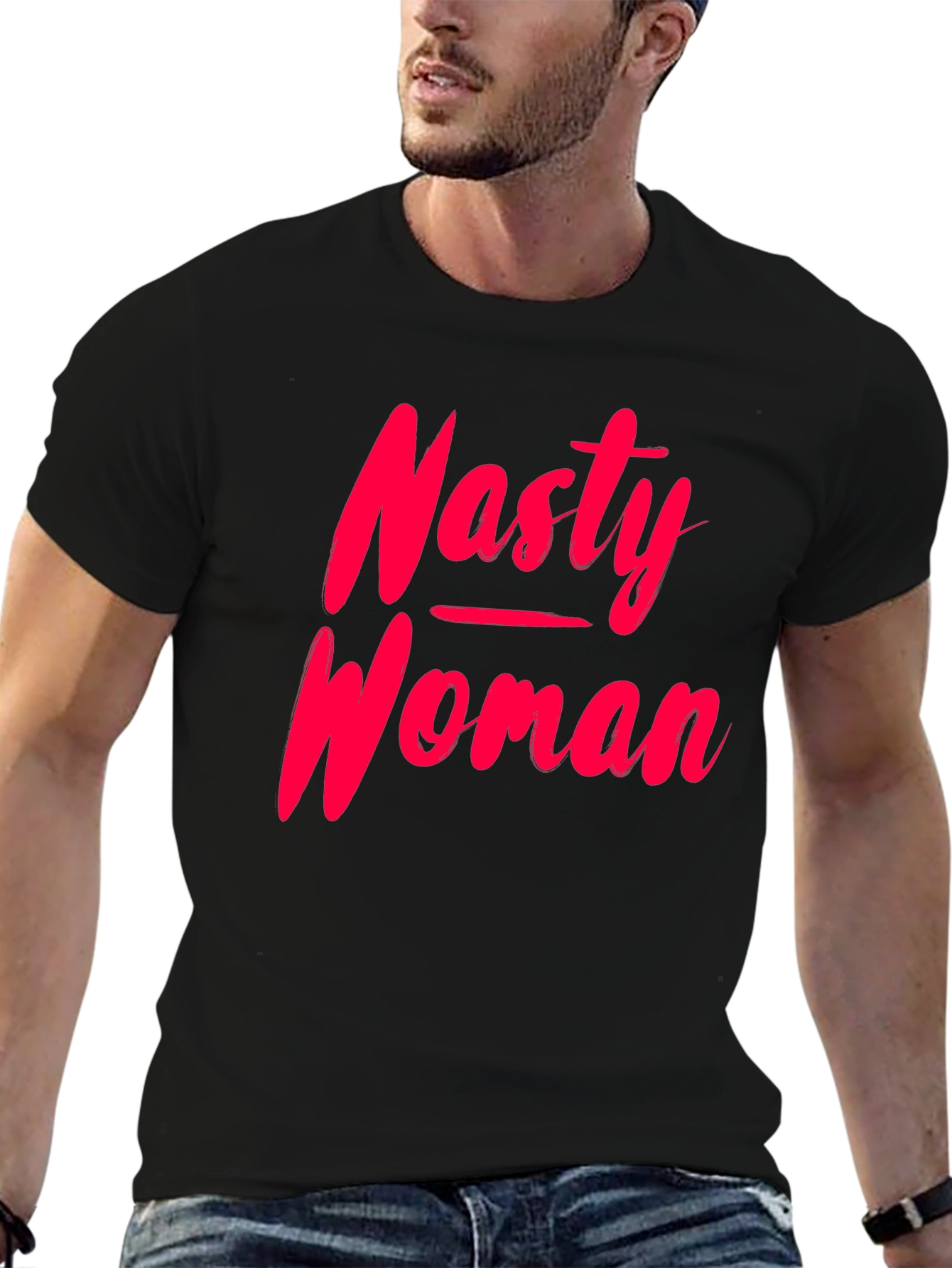 Black Nasty Woman Graphic Tee - Bold Feminist Statement view 6