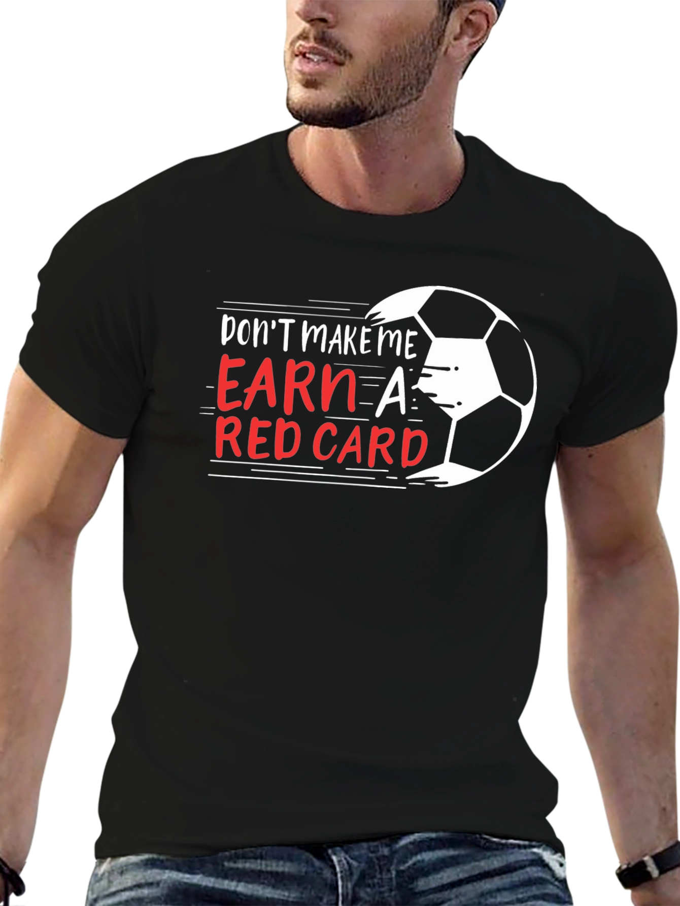 Black Don't Make Me Earn a Red Card T-Shirt view 6