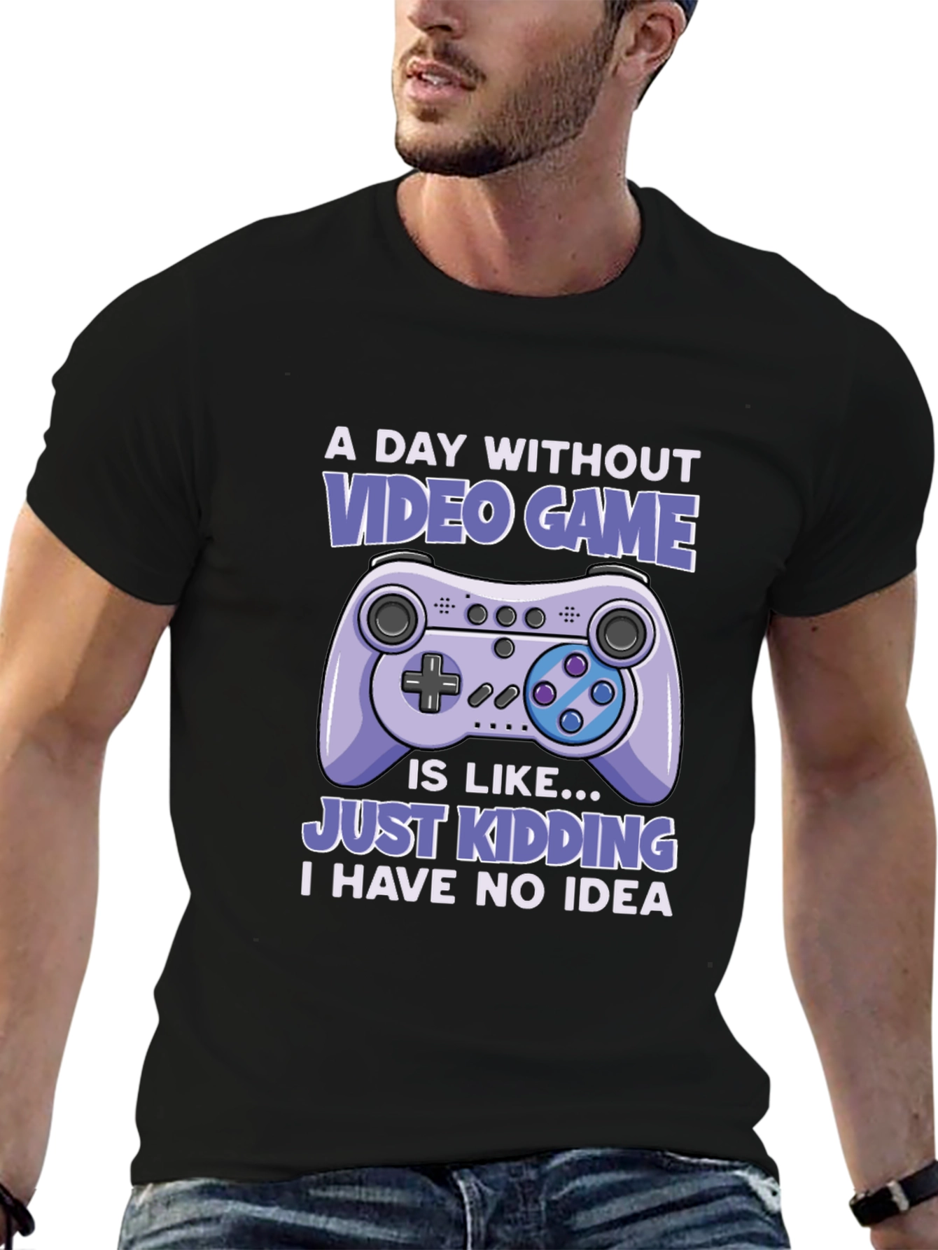 Black Funny Video Game T-Shirt - Gamer Humor Tee view 6
