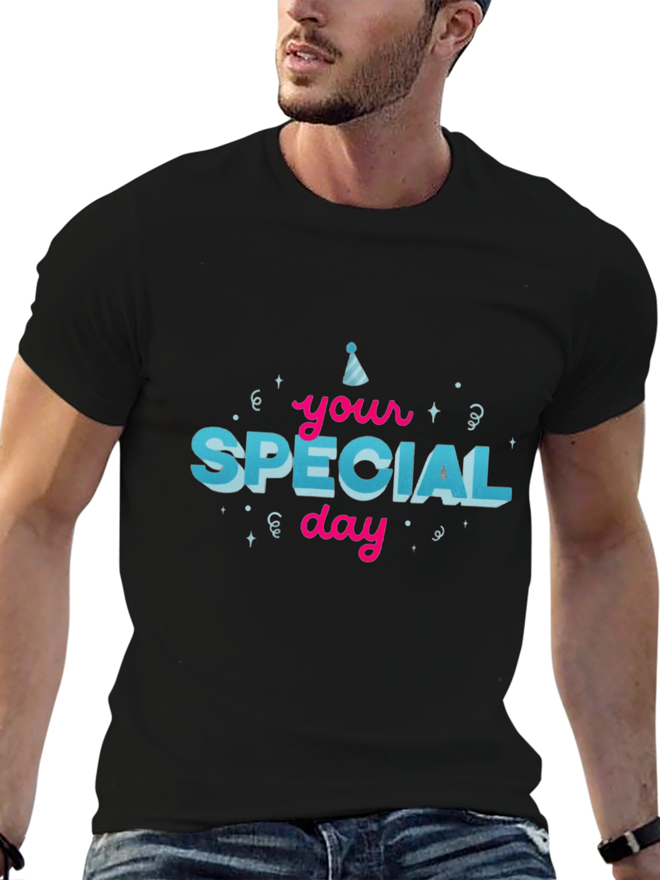 Black Special Day T-Shirt view 6