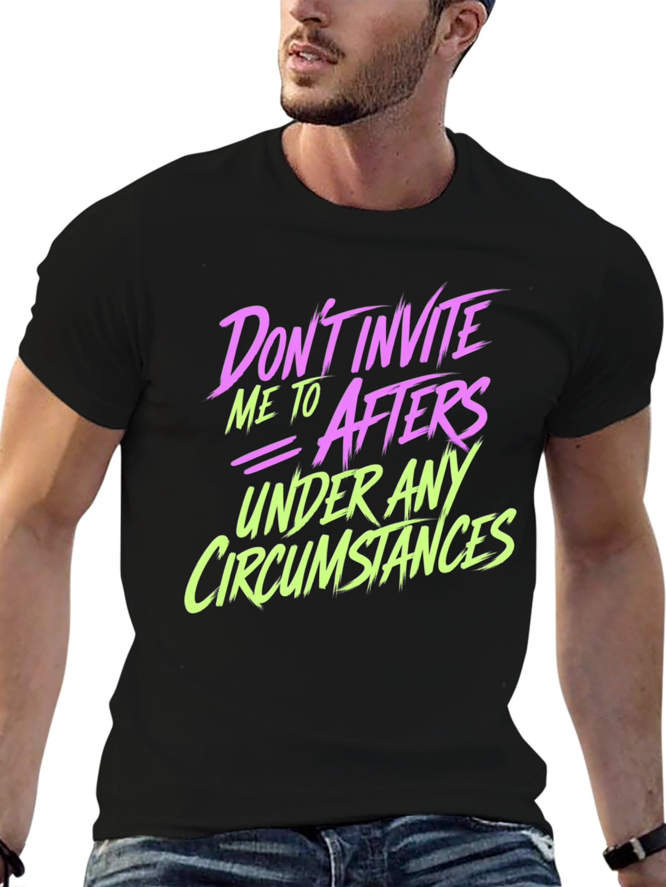 Black Don't Invite Me to Afters Graphic Tee view 6