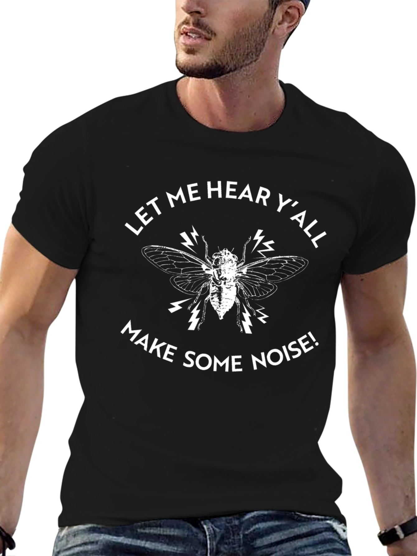 Let Me Hear Y'all Make Some Noise Cicada Graphic Tee - 6