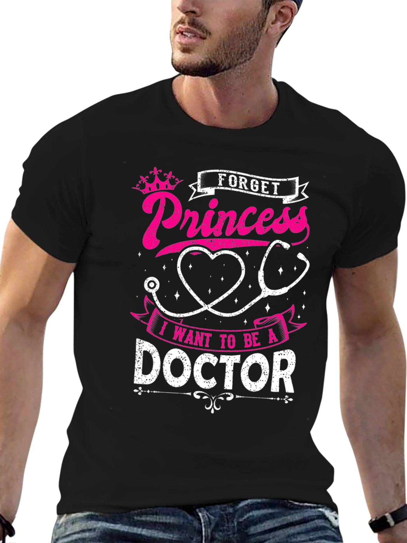Future Doctor T-Shirt - Forget Princess, Be a Doctor Tee - 6