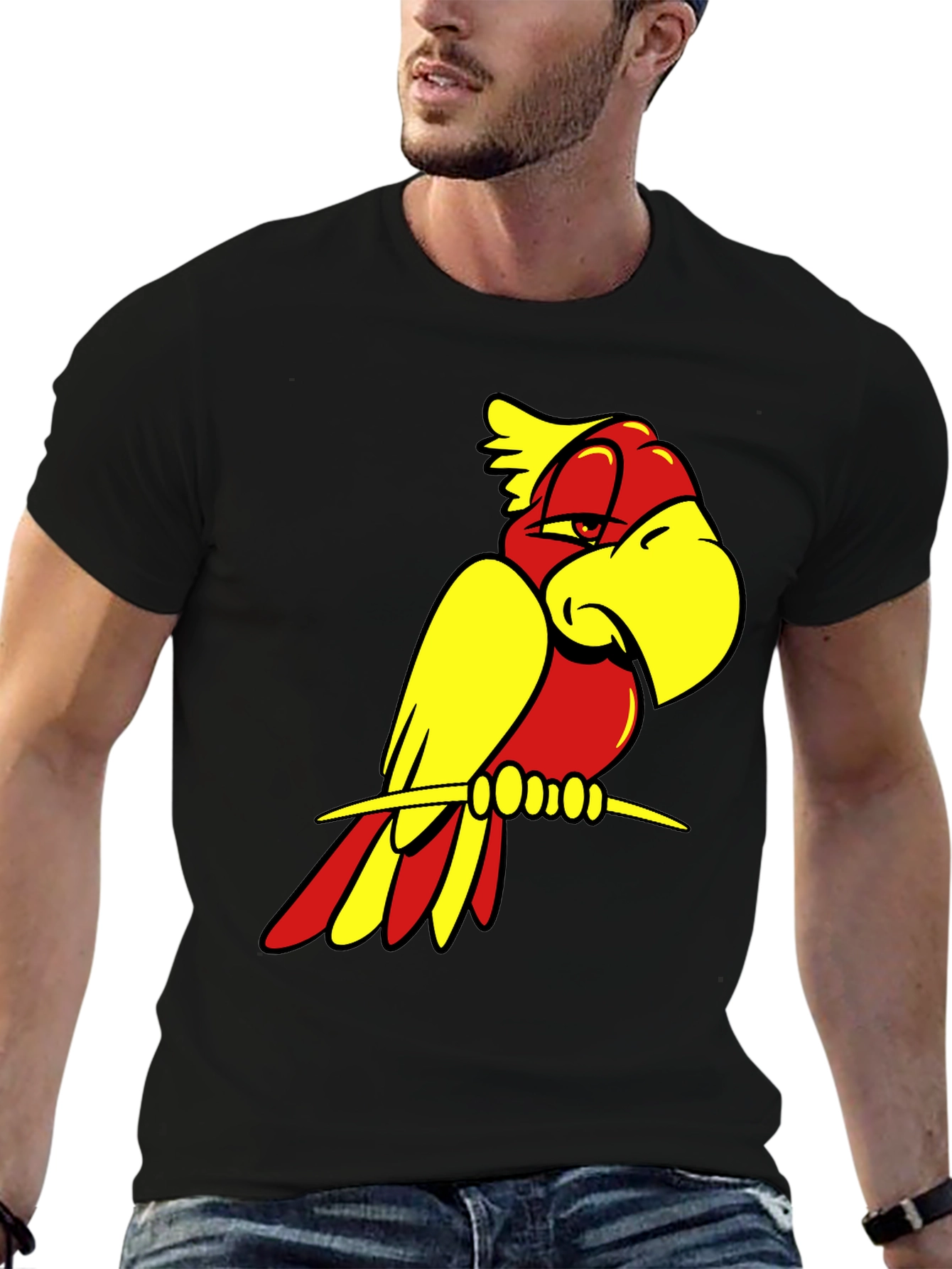 Cool Parrot Graphic Tee - 6