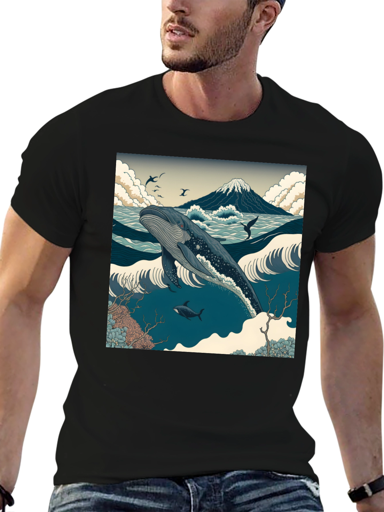 Whale Print T-Shirt - 6