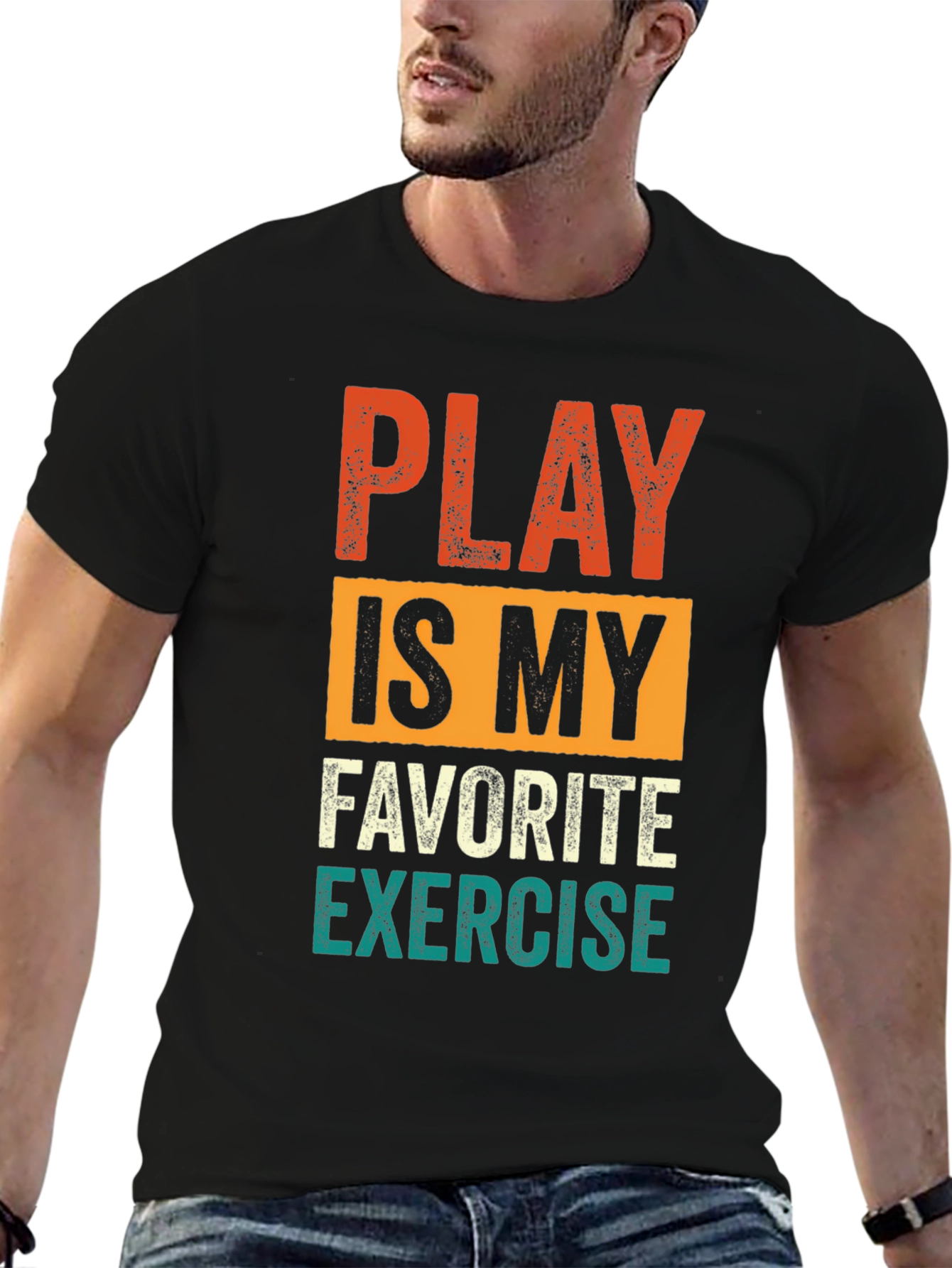Black Play is My Favorite Exercise Graphic Tee view 6
