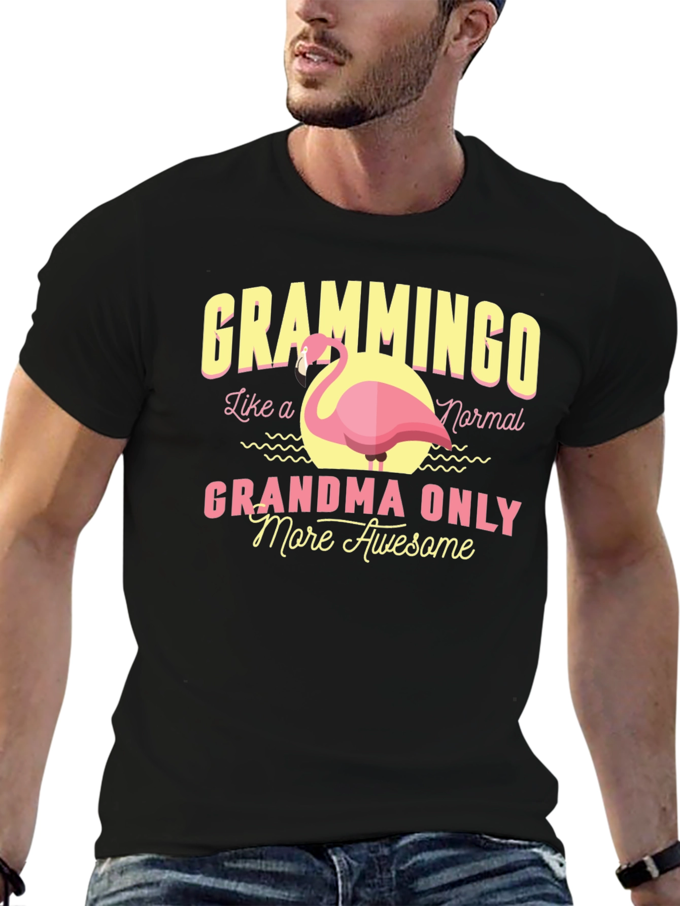 Black Grammingo Grandma T-Shirt view 6