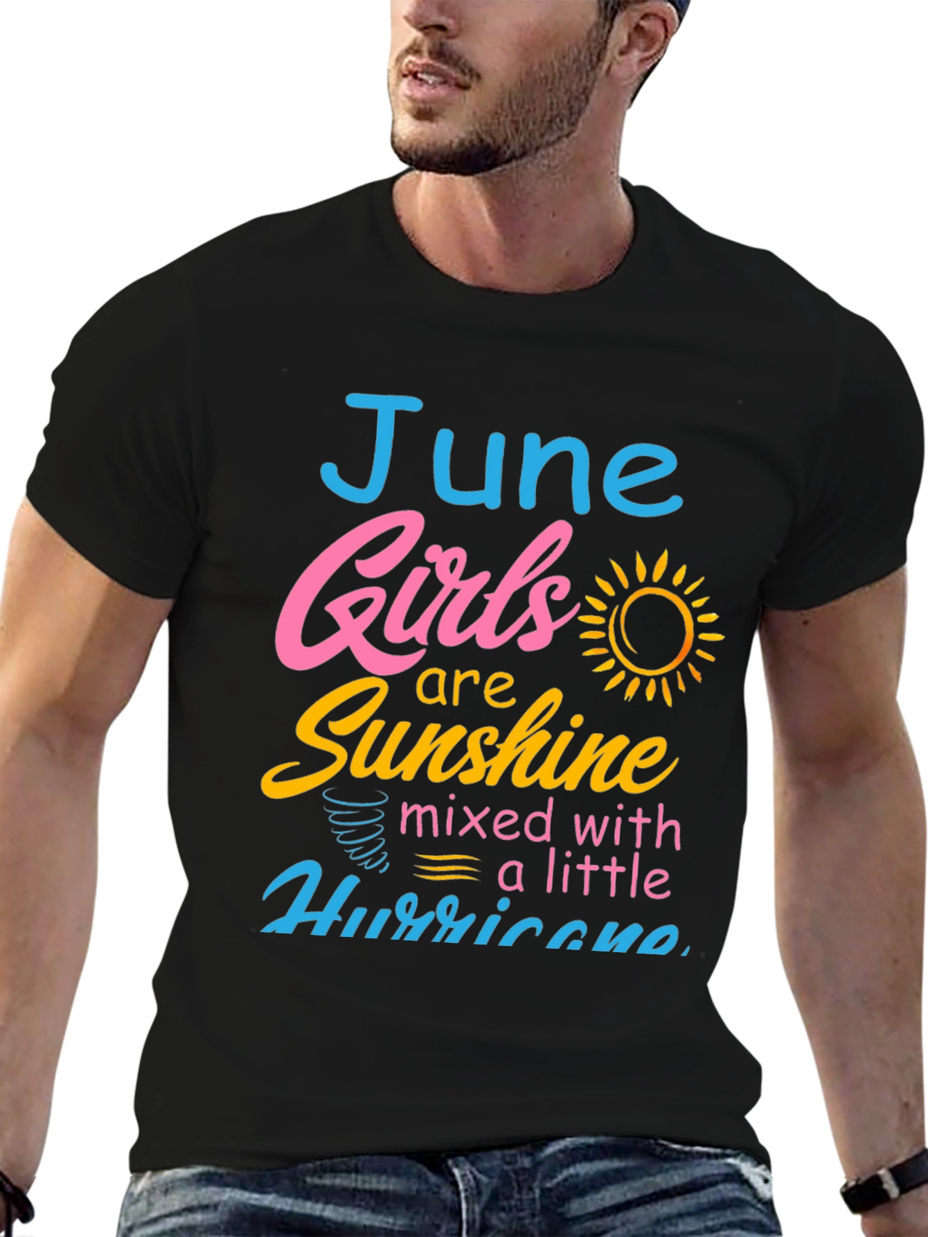 Black June Girls Sunshine Hurricane Graphic Tee view 6