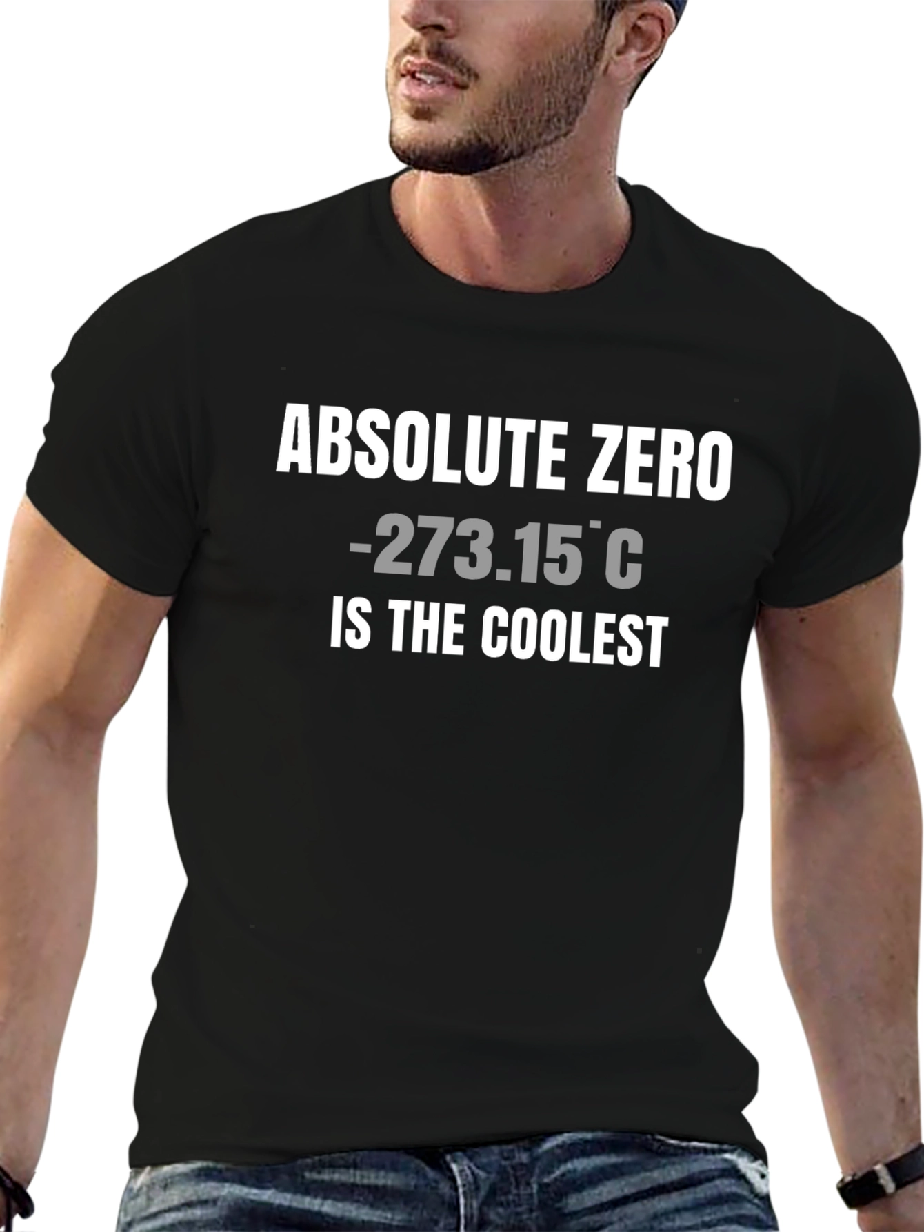 Black Absolute Zero Coolest T-Shirt - Science Humor view 6