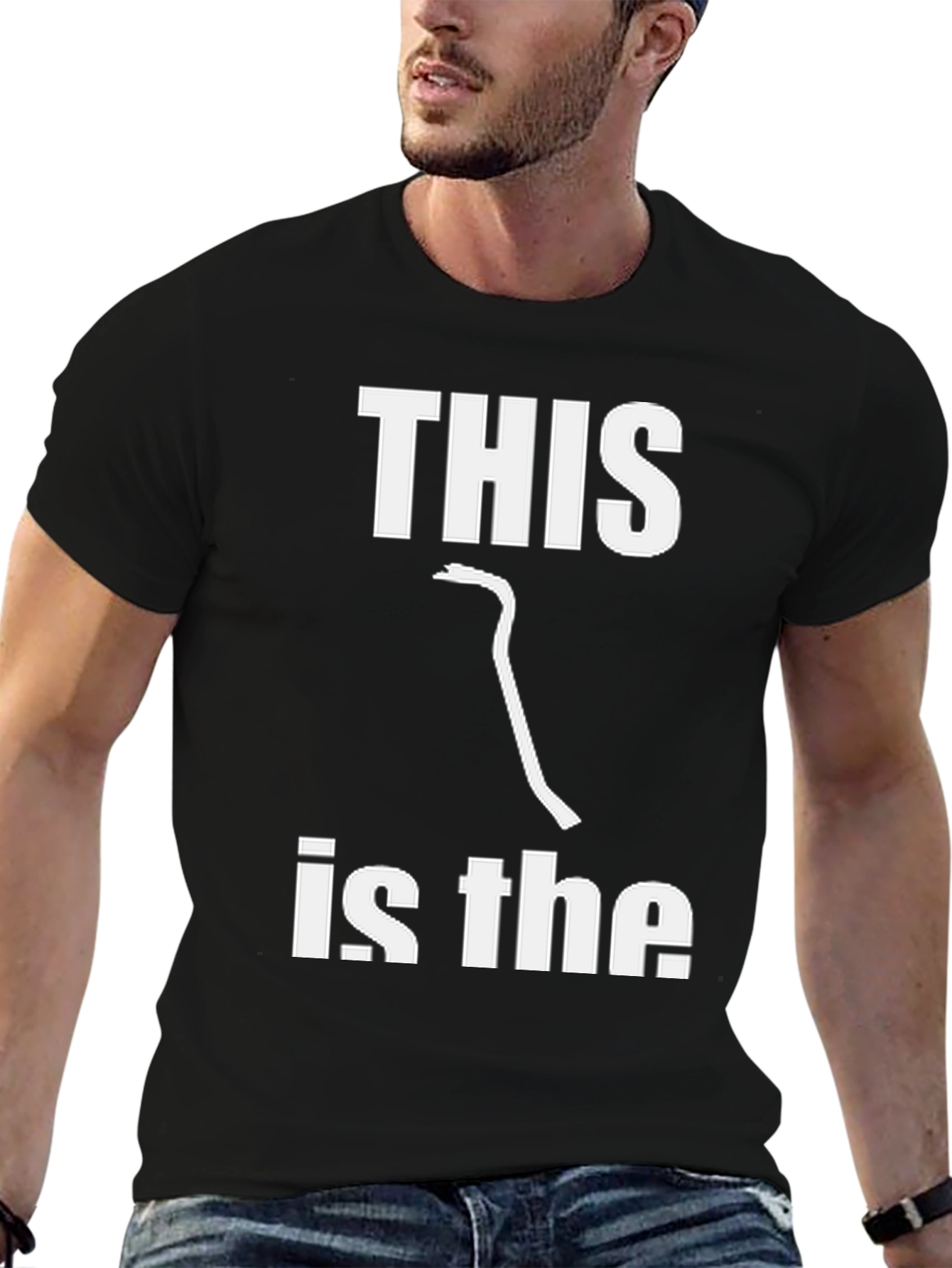 Black This Is The Crowbar Funny Graphic T-Shirt view 6