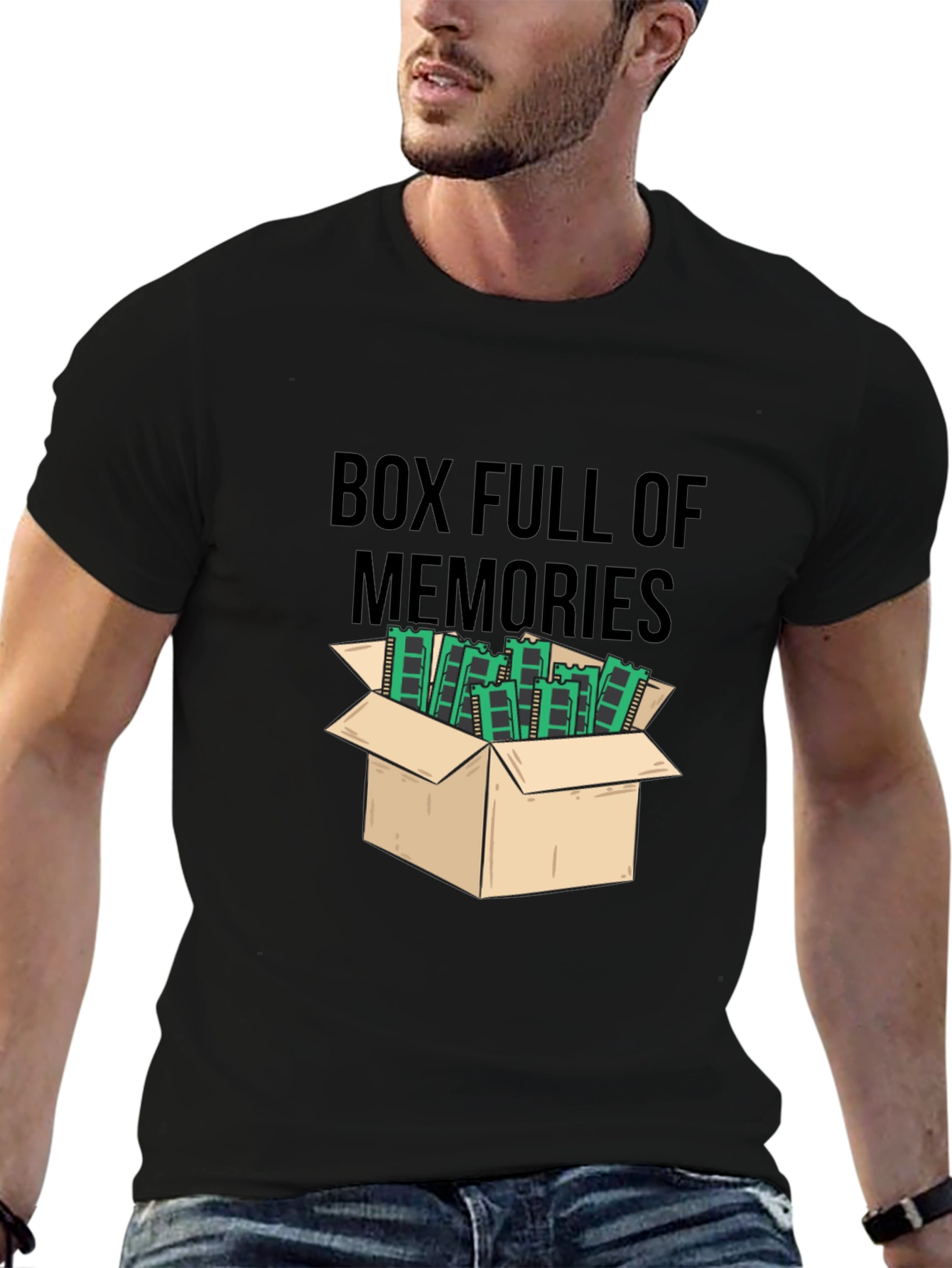 Black Box Full of Memories T-Shirt - Fun Novelty Tee view 6