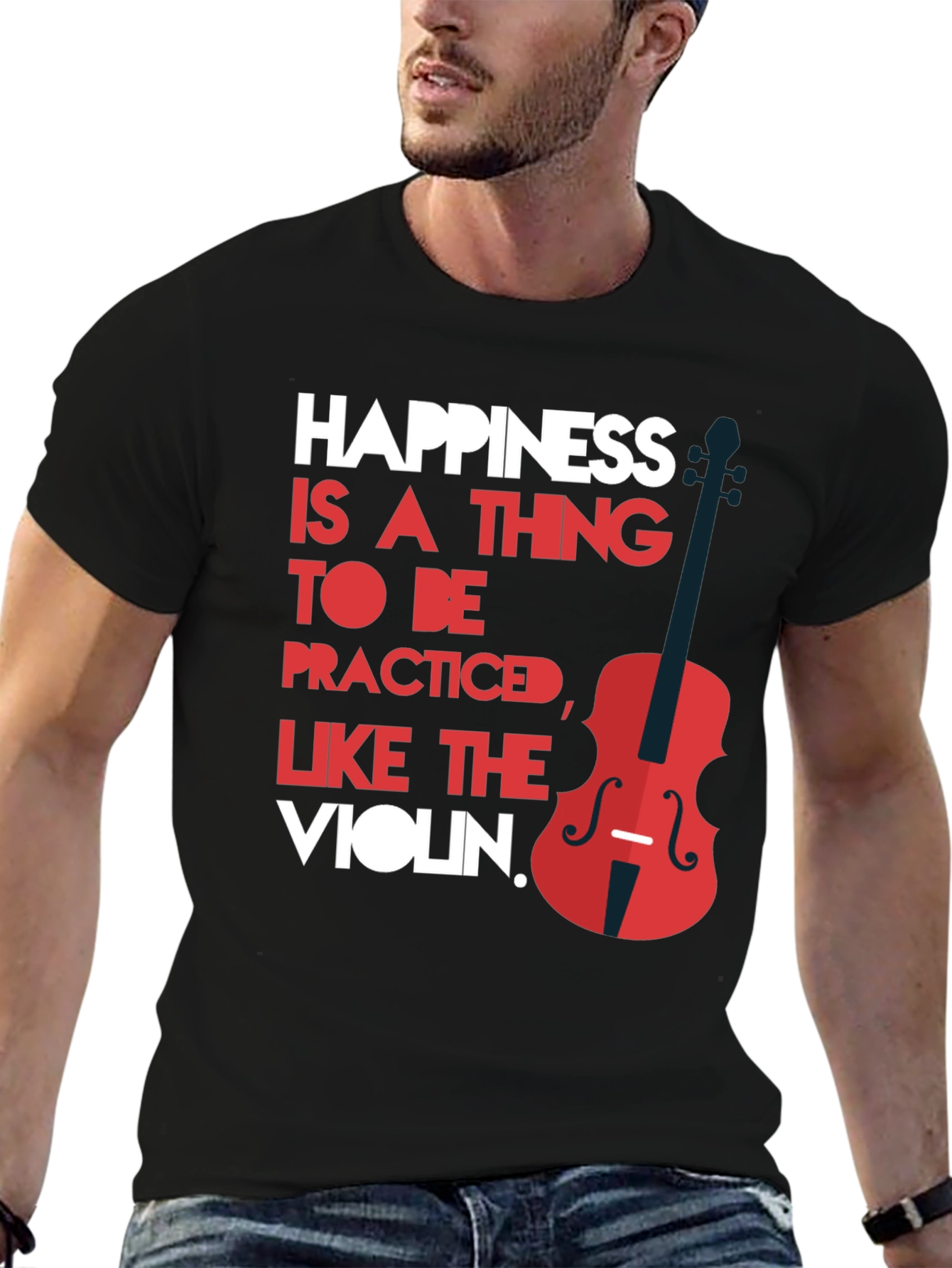 Black Happiness is a Thing T-Shirt view 6