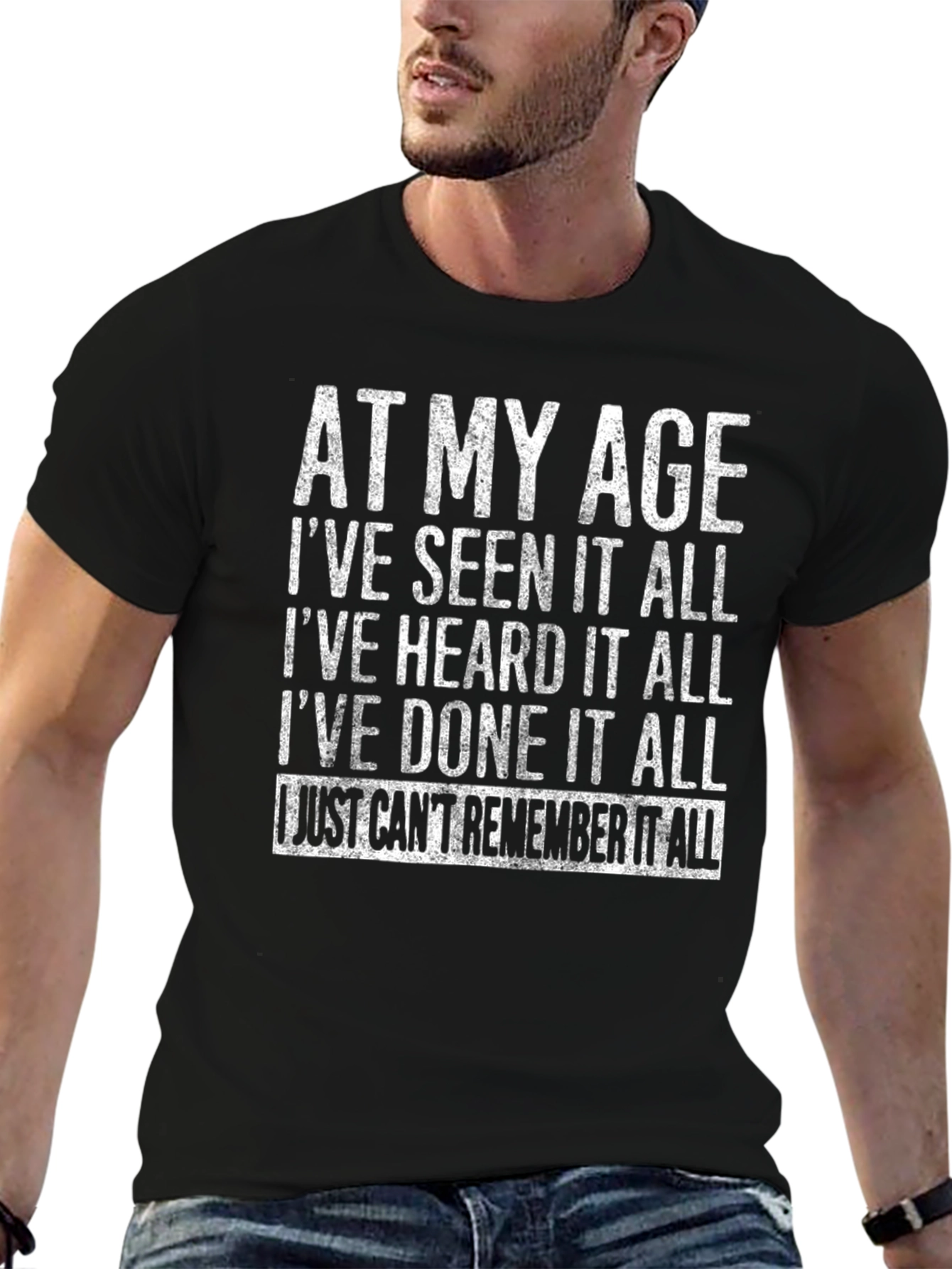 Black Funny Age Saying Graphic T-Shirt view 6