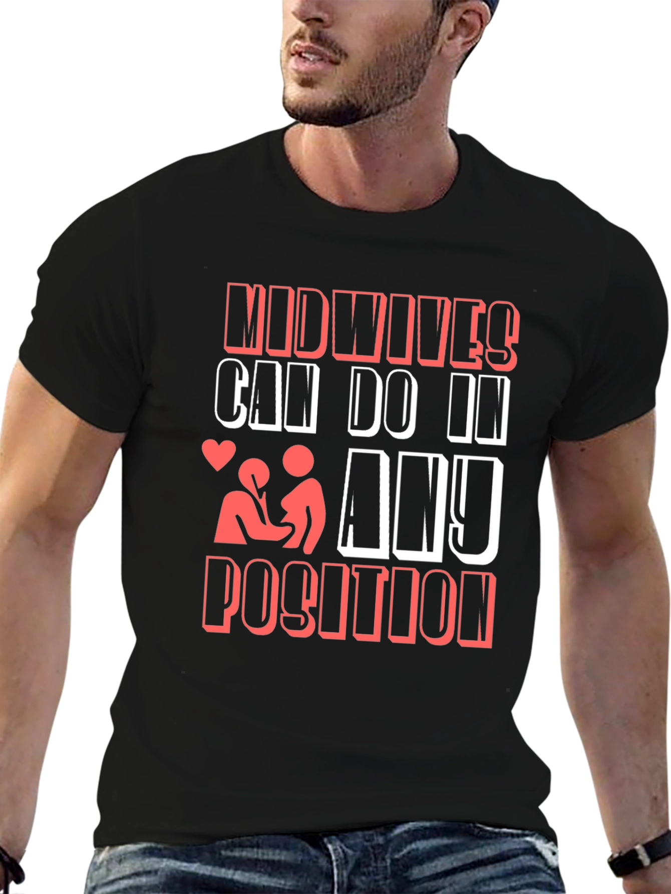 Black Midwives Can Do It T-Shirt Funny Maternity view 6