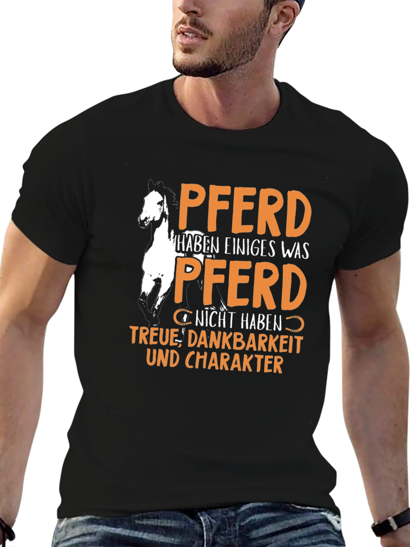 Black Horse T-Shirt: Pferd Haben Einiges Was! view 6