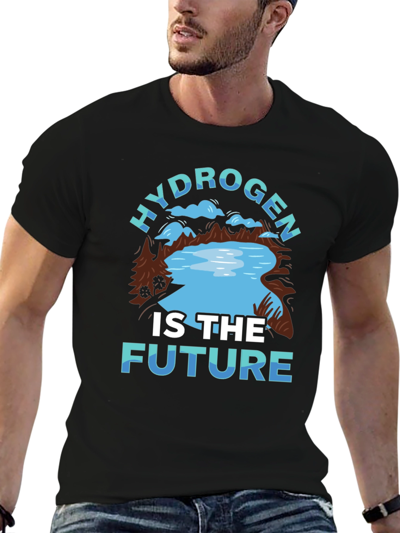 Black Hydrogen is The Future T-Shirt view 6