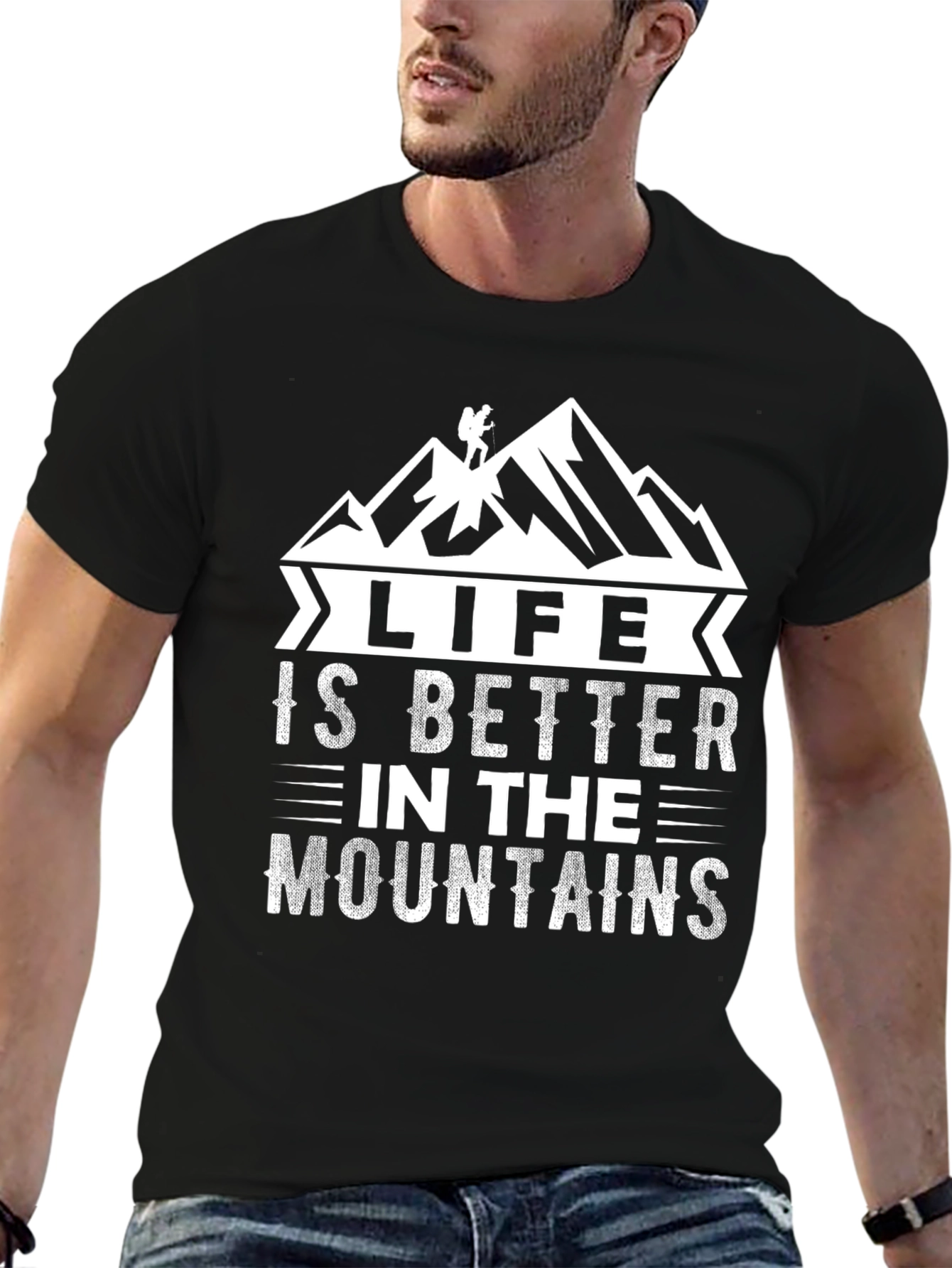 Black Life is Better in the Mountains T-Shirt view 6