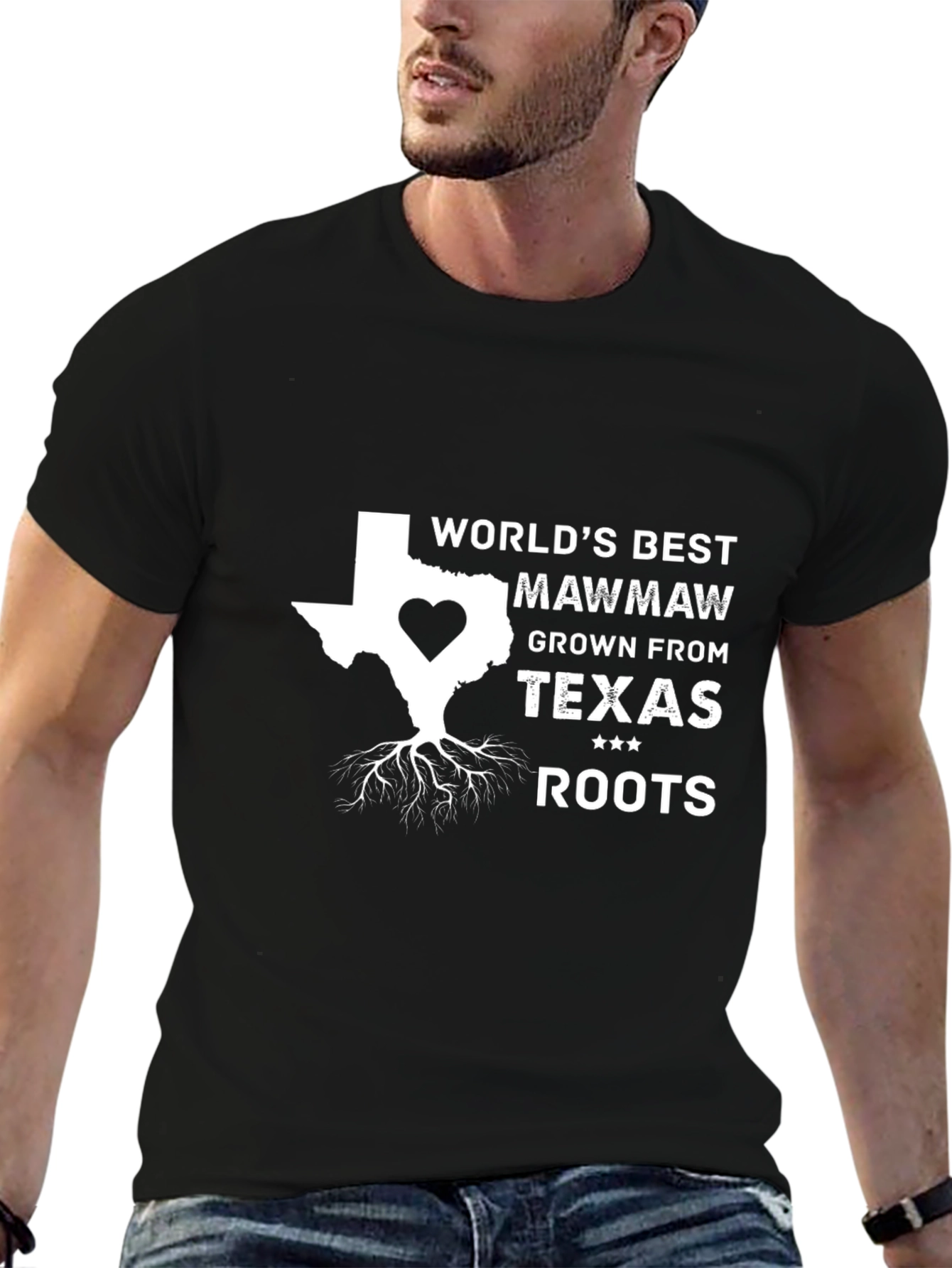 World's Best Mawmaw Texas Roots T-Shirt - 6