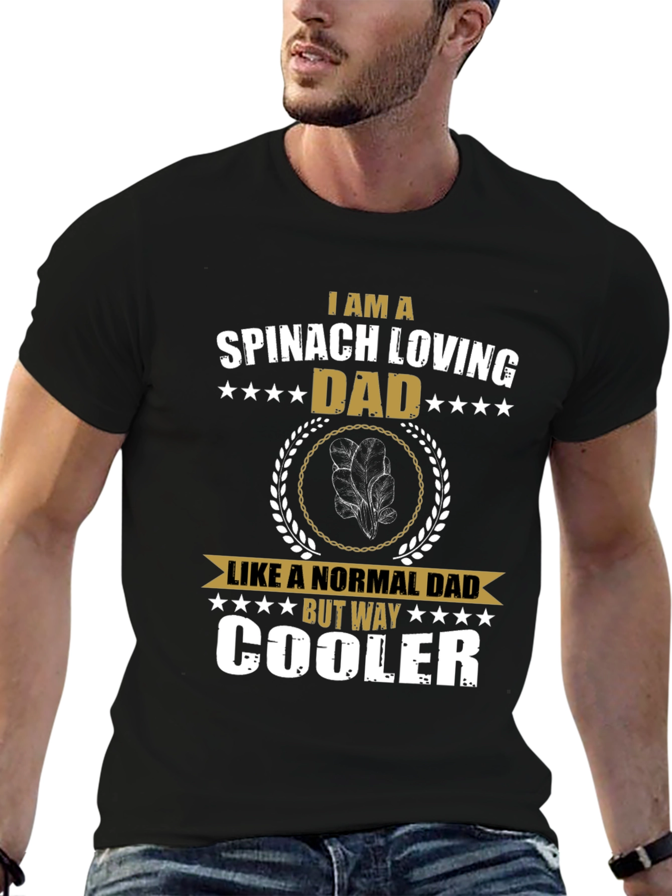 Spinach Loving Dad T-Shirt - Cool Father's Day Gift - 6