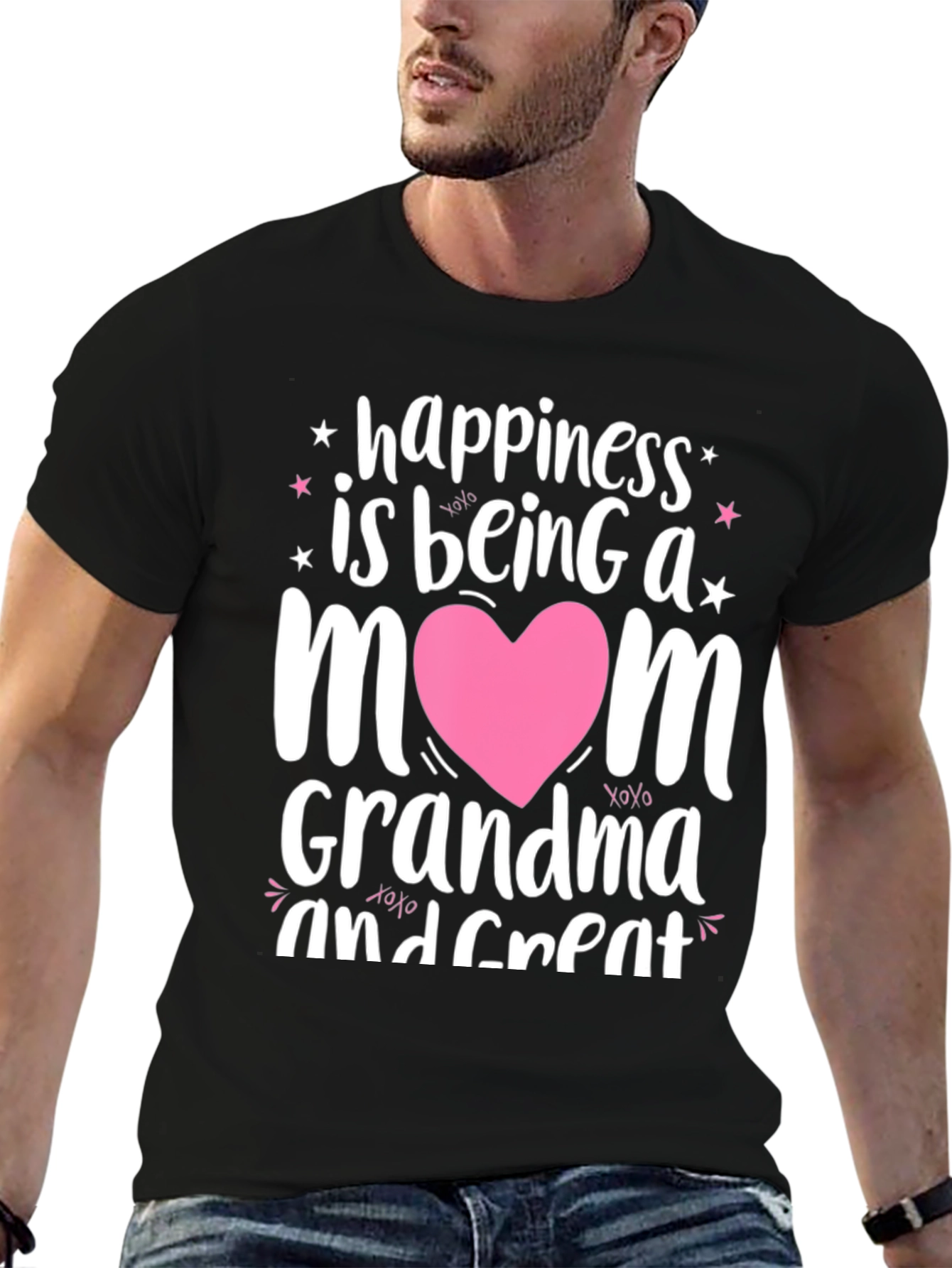 Happiness is Being a Mom Grandma T-Shirt - 6