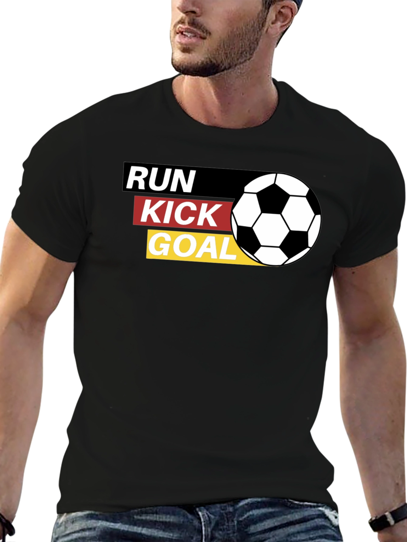 Run Kick Goal Soccer T-Shirt - 6