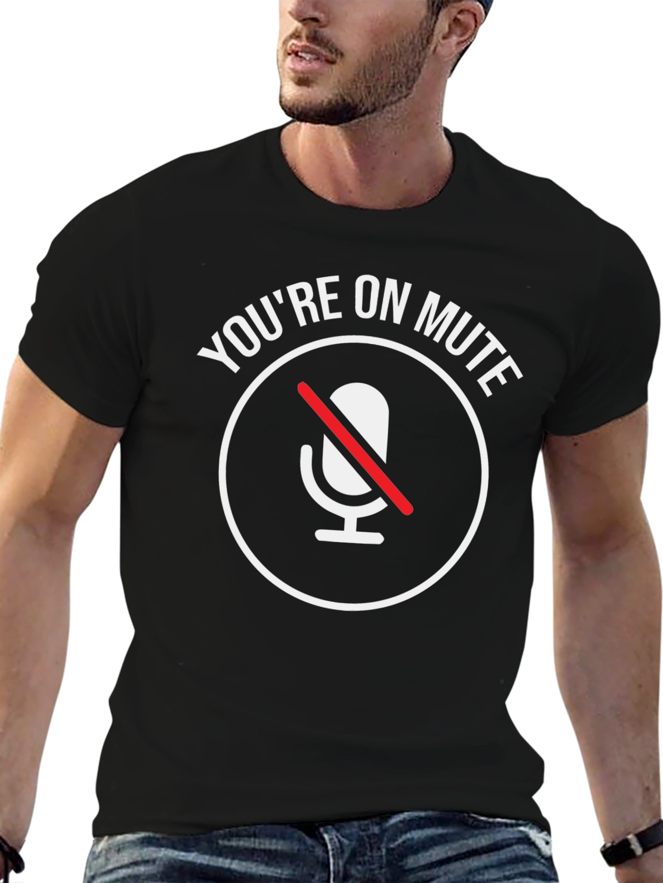 Black You're On Mute T-Shirt view 6