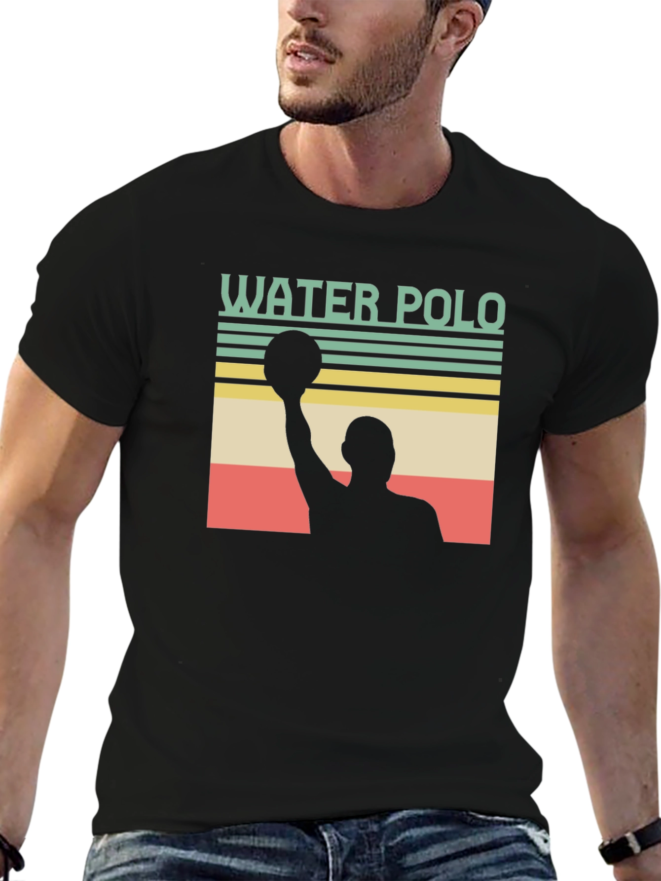 Black Water Polo Retro T-Shirt view 6