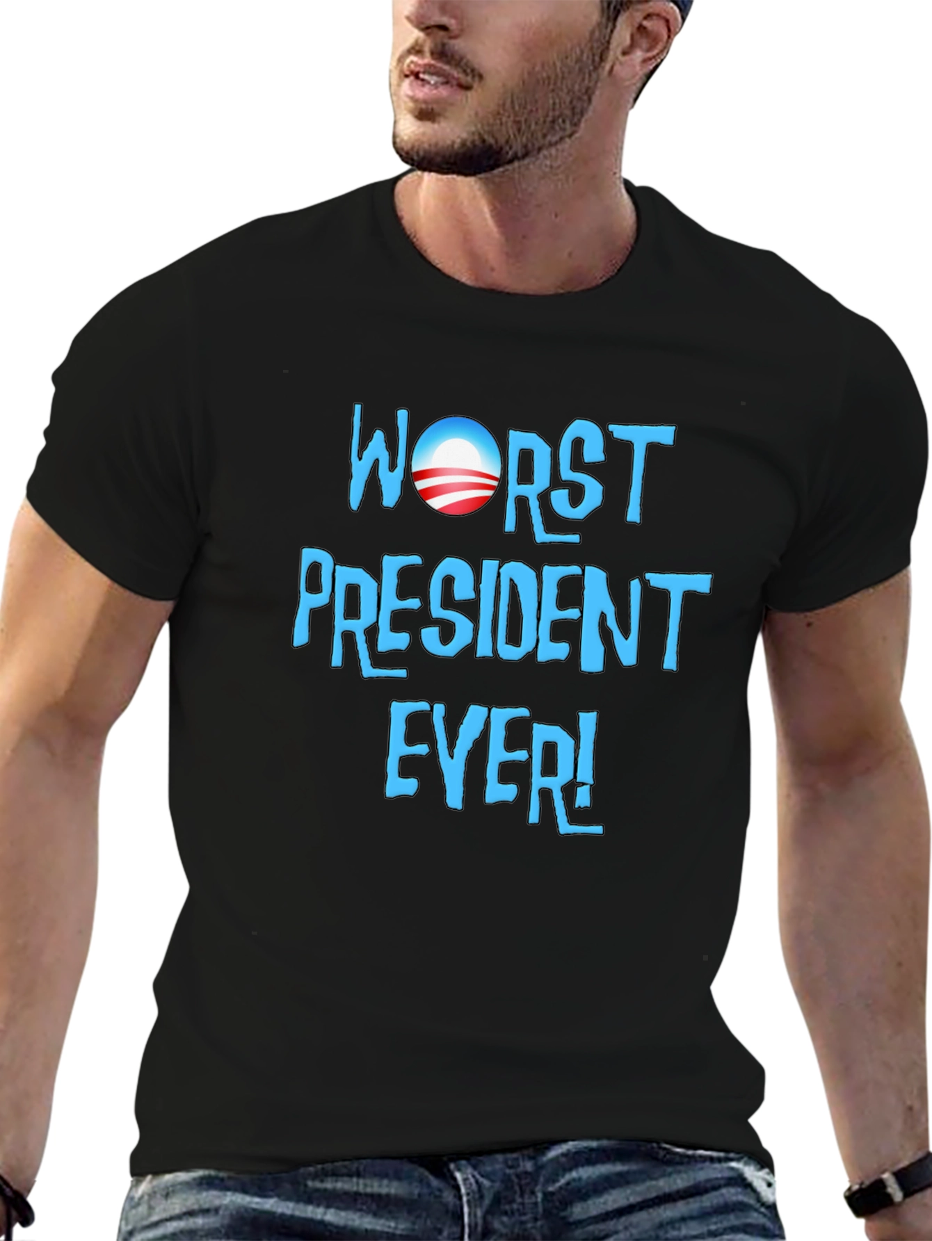 Black Worst President Ever Graphic Tee view 6