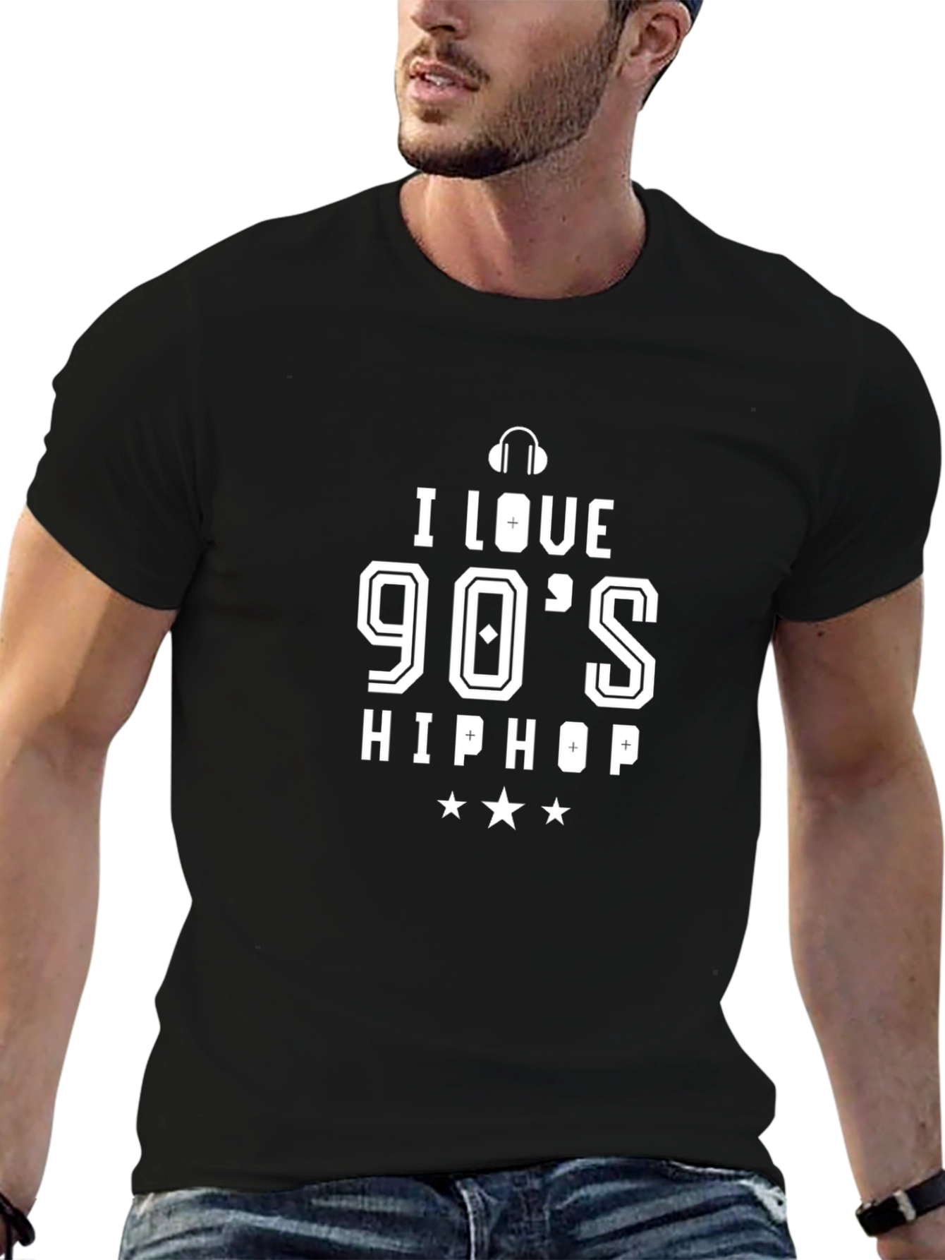 I Love 90's Hip Hop Black T-Shirt - 6