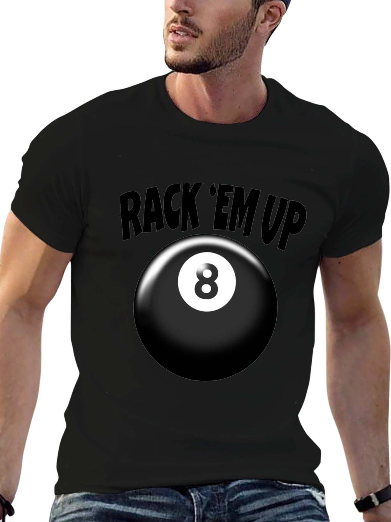 Rack 'Em Up 8 Ball Graphic T-Shirt - 6