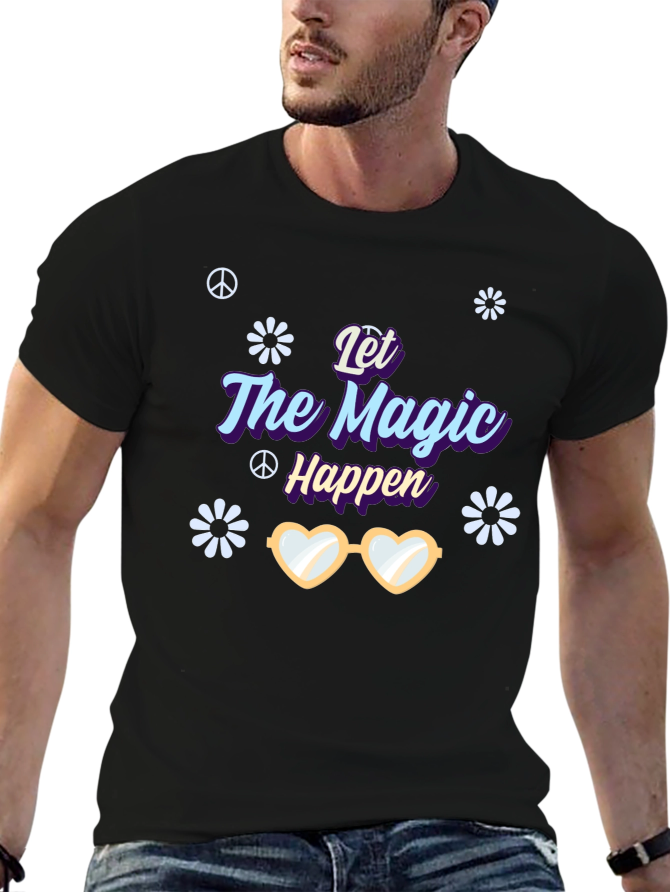 Black Let the Magic Happen T-Shirt view 6